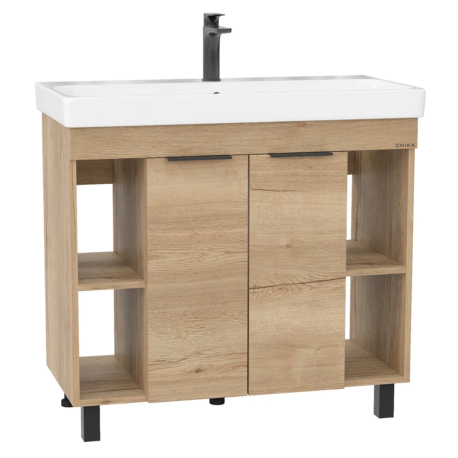 Изображение товара Тумба для раковины ONIKA Легран 90 бежевый дуб галифакс