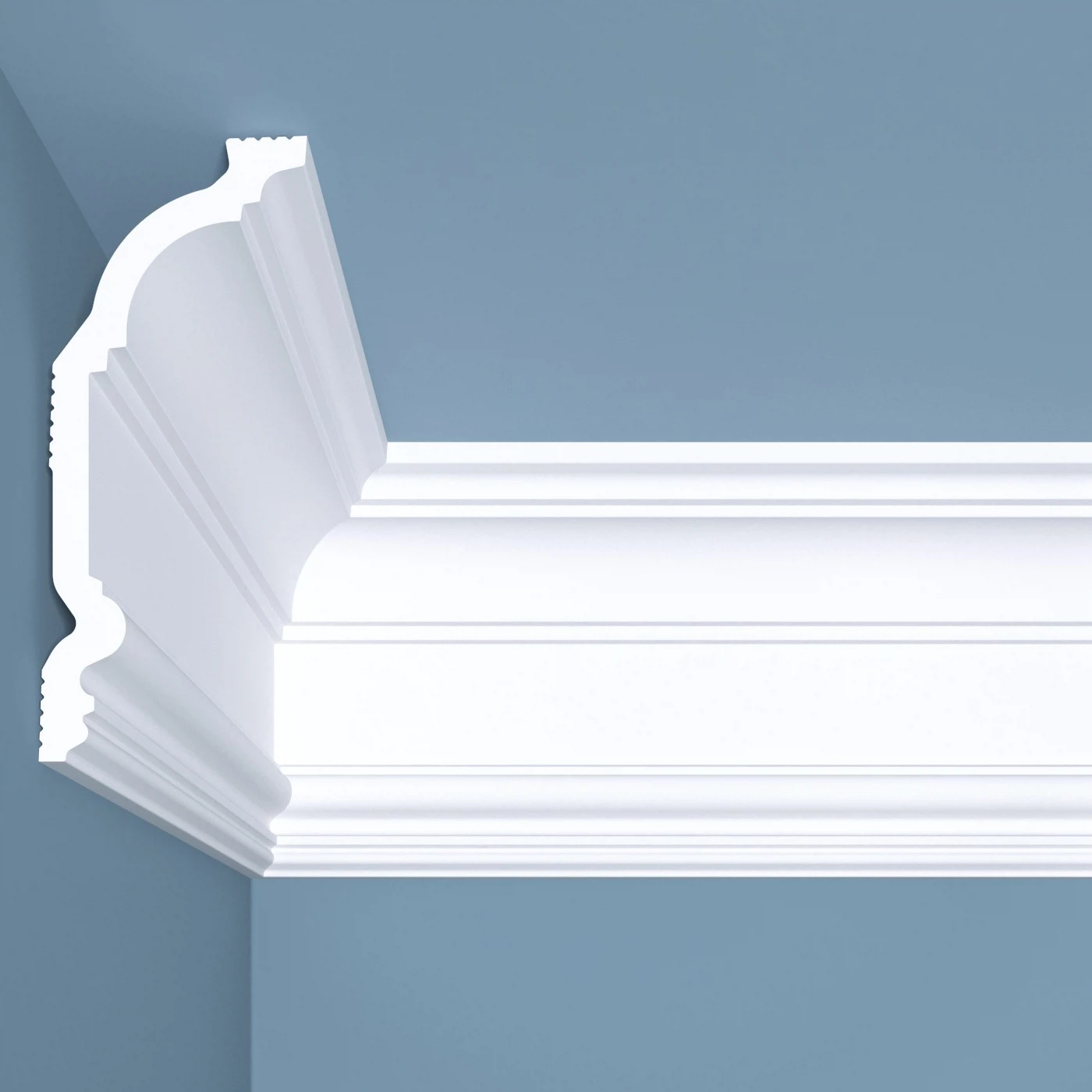 Изображение товара Плинтус потолочный Bello Deco XPS К 2 полимер (140x60) Изображение товара Плинтус потолочный Bello Deco XPS К 2 полимер (140x60)