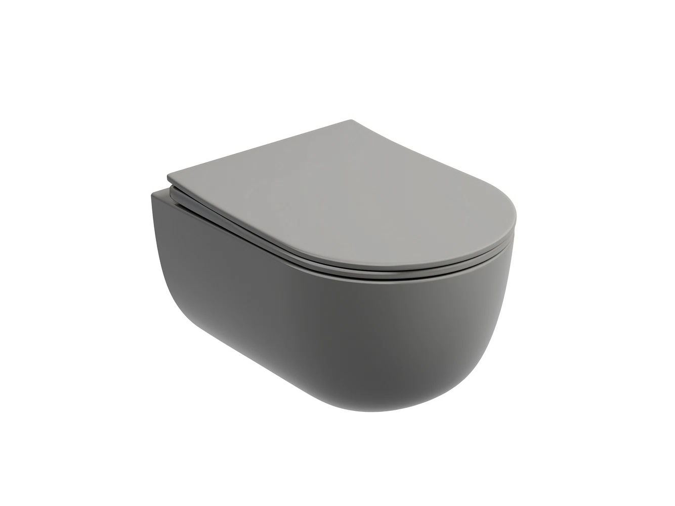Изображение товара Подвесной унитаз Modena Rimless Антрацит Матовый с глубоким смывом