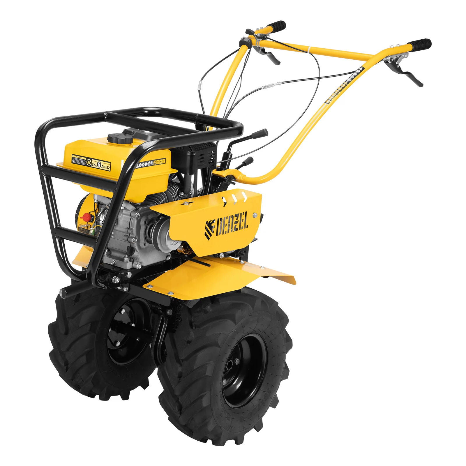 Изображение товара Мотоблок DPT-470S-PRO, 7 л.с., ремен.сцеп, фрез 3х4, ШОМ, передачи 4В/2Н, Denzel 56445