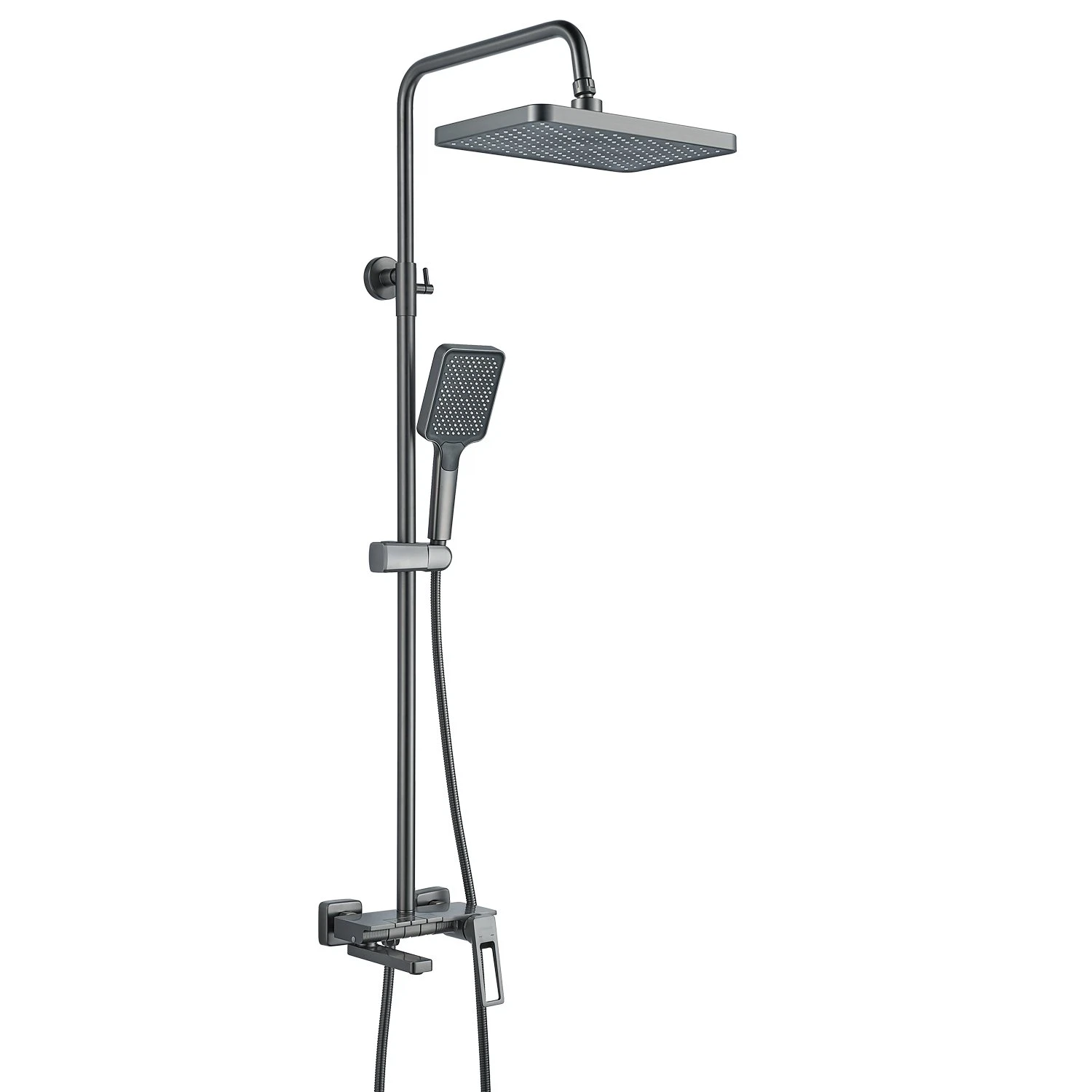 Изображение товара Душевая система Shevanik S6826T, оружейная сталь