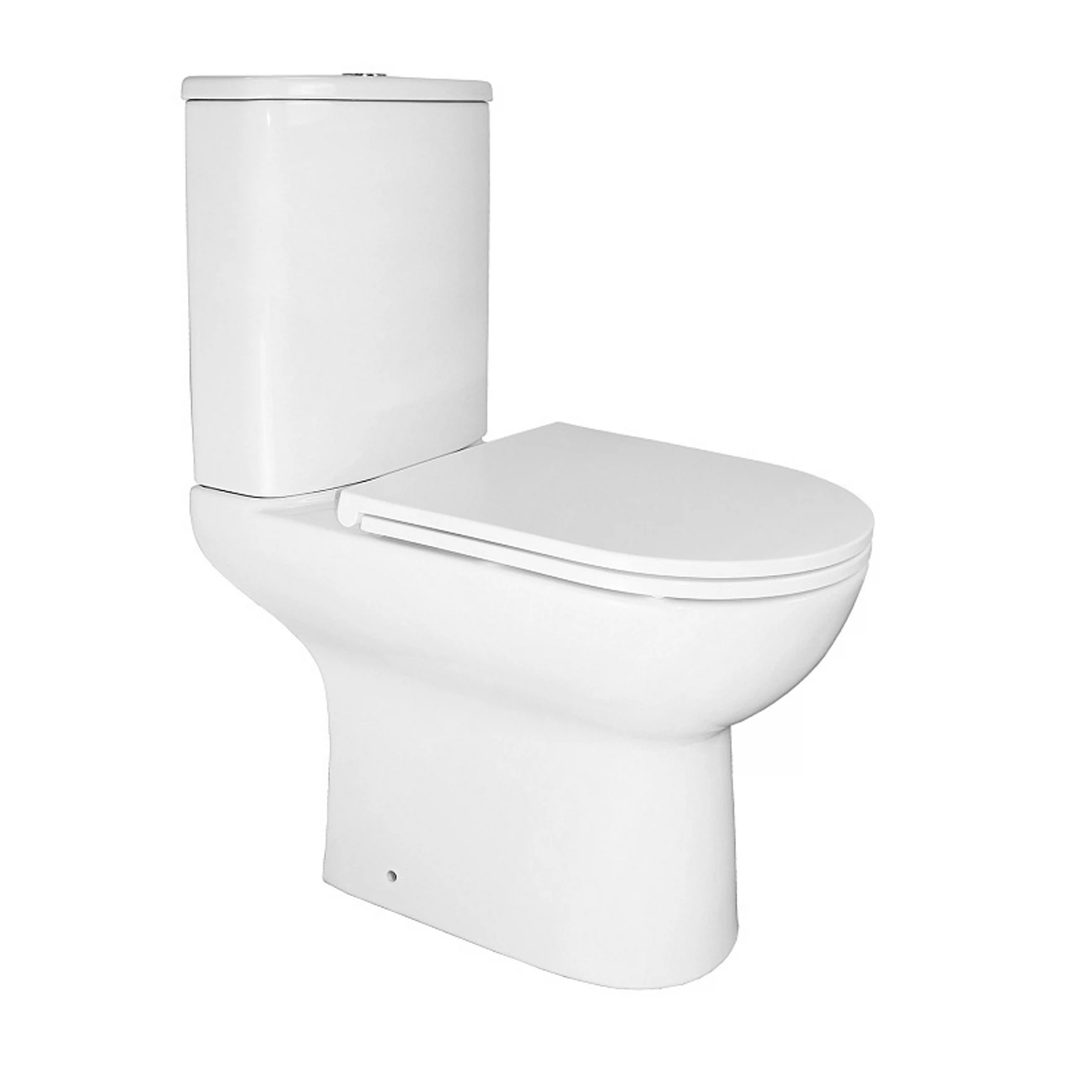 Изображение товара Напольный безободковый унитаз Azario Kano 93590 с микролифтом и каскадным сливом