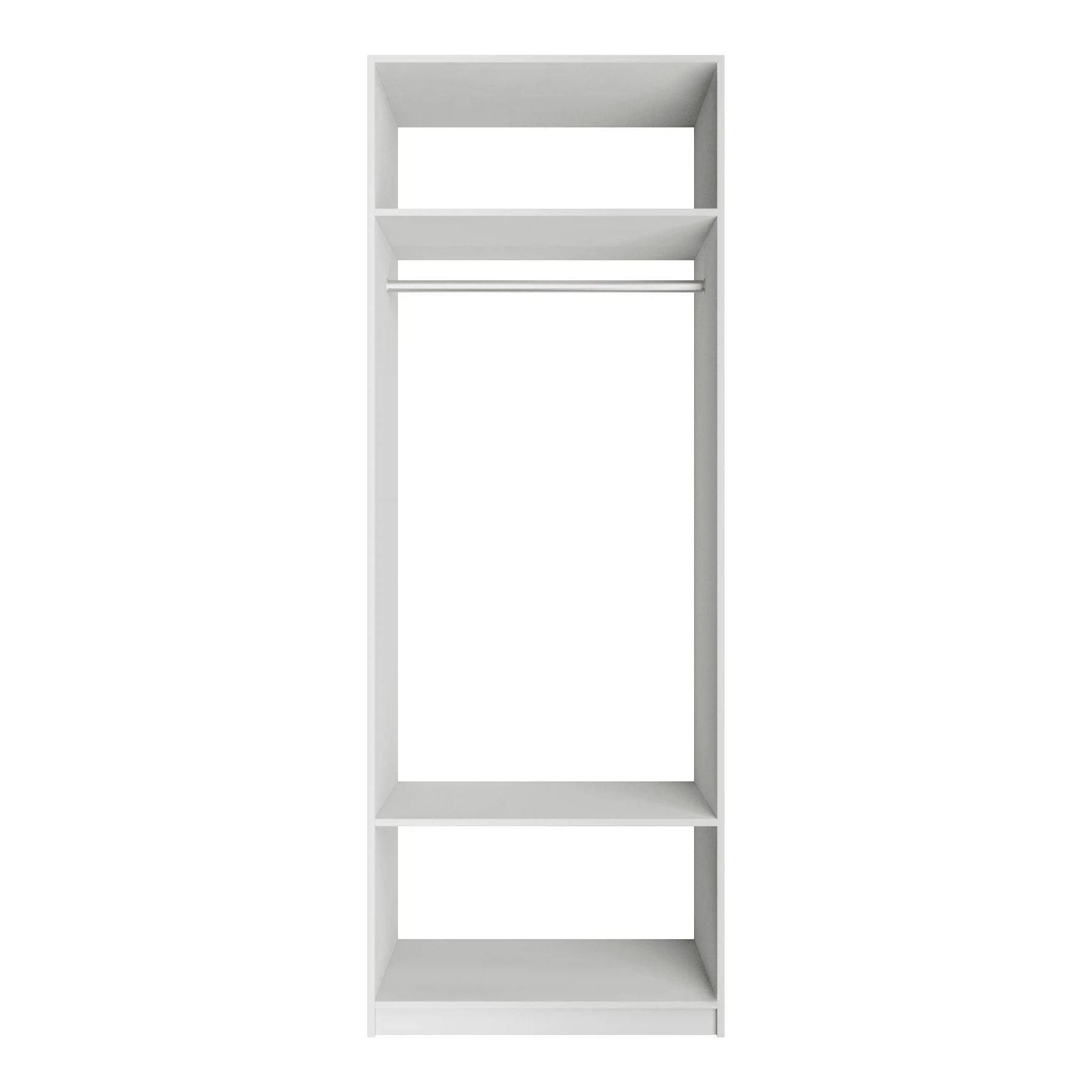 Изображение товара Модуль прямой 81x51x220 см Белый снег для гардеробной системы