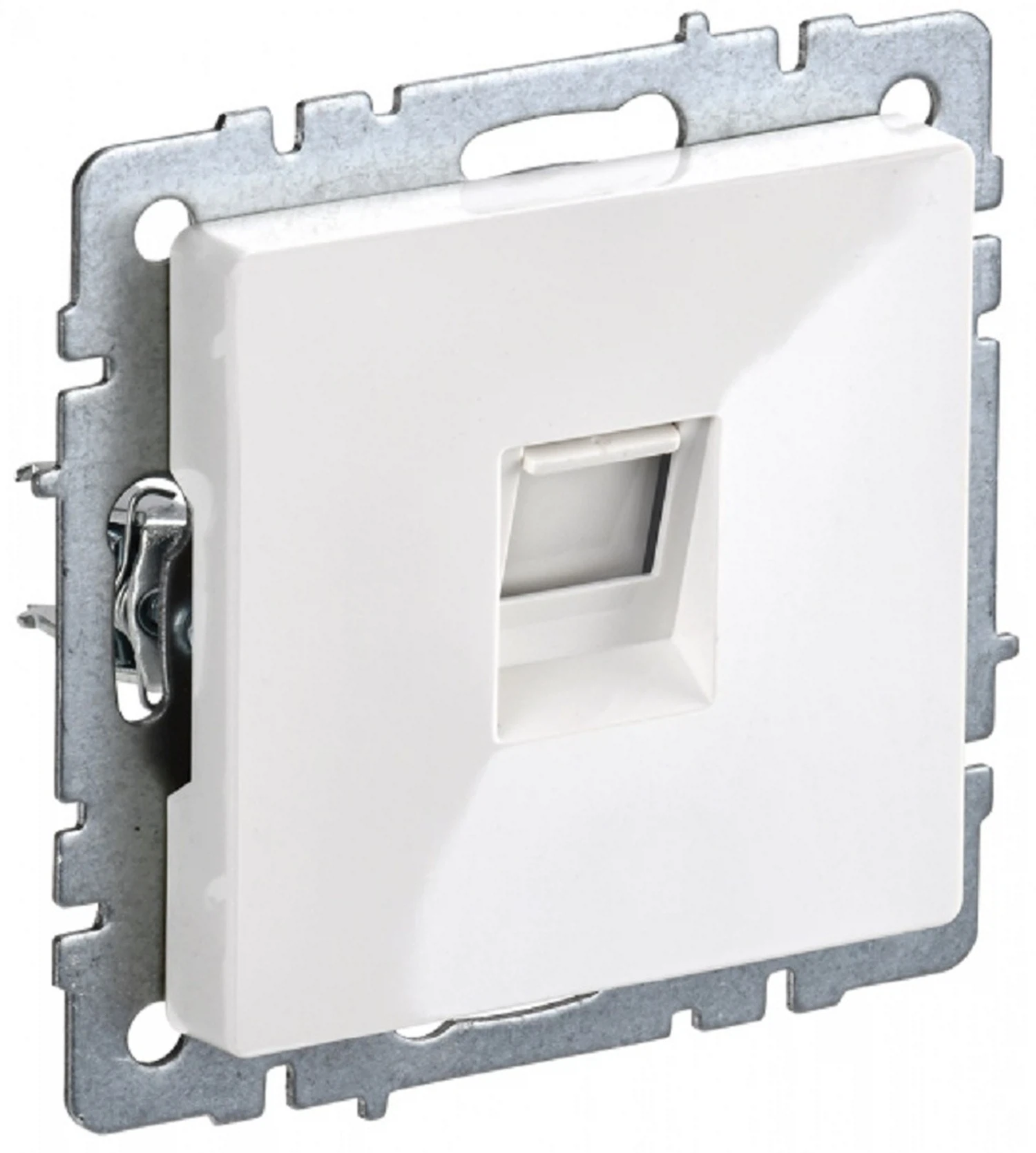 Изображение товара Розетка компьютерная RJ45 IEK BRITE BASE Белый кат.6 РК11-БрБ.