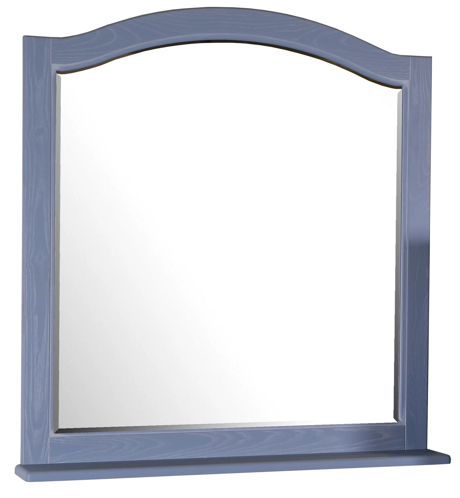 Изображение товара Зеркало подвесное с полкой ASB-Woodline Модерн Рошфор 105 см патина белая