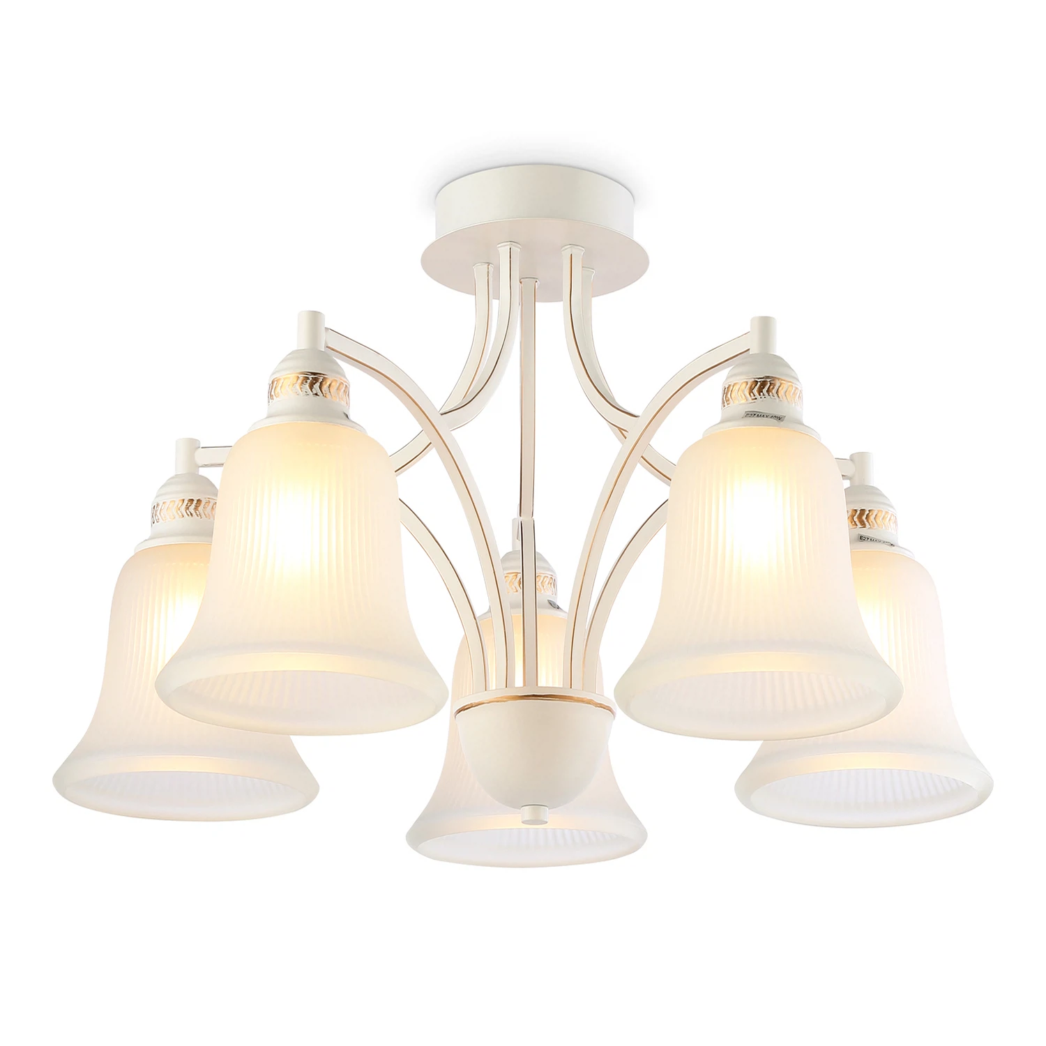 Изображение товара Потолочная люстра TR3050/5 AMBRELLA LIGHT белый/золото/белый матовый E27/5 max 40W