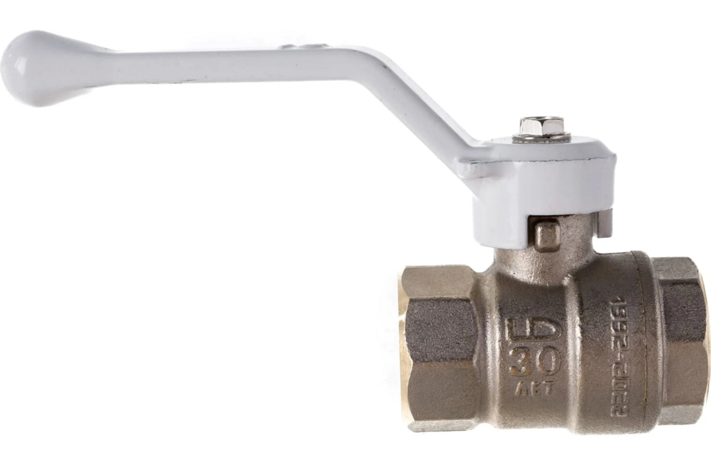 Изображение товара Кран шаровой латунный 1/2'' вн/вн LD Pride с никелевым покрытием