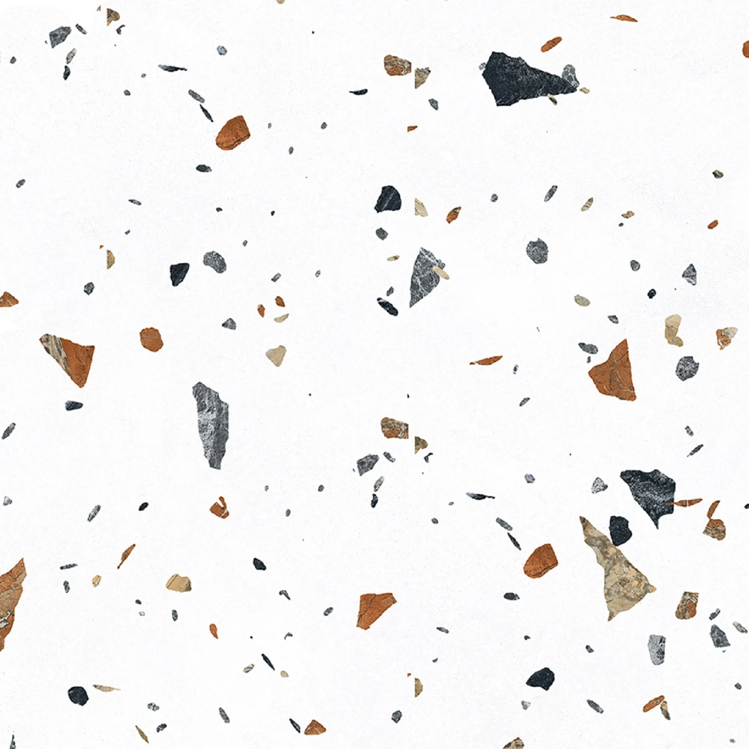 Изображение товара Керамогранит Laparet Terazzo bianco цветной матовый карвинг 60x60