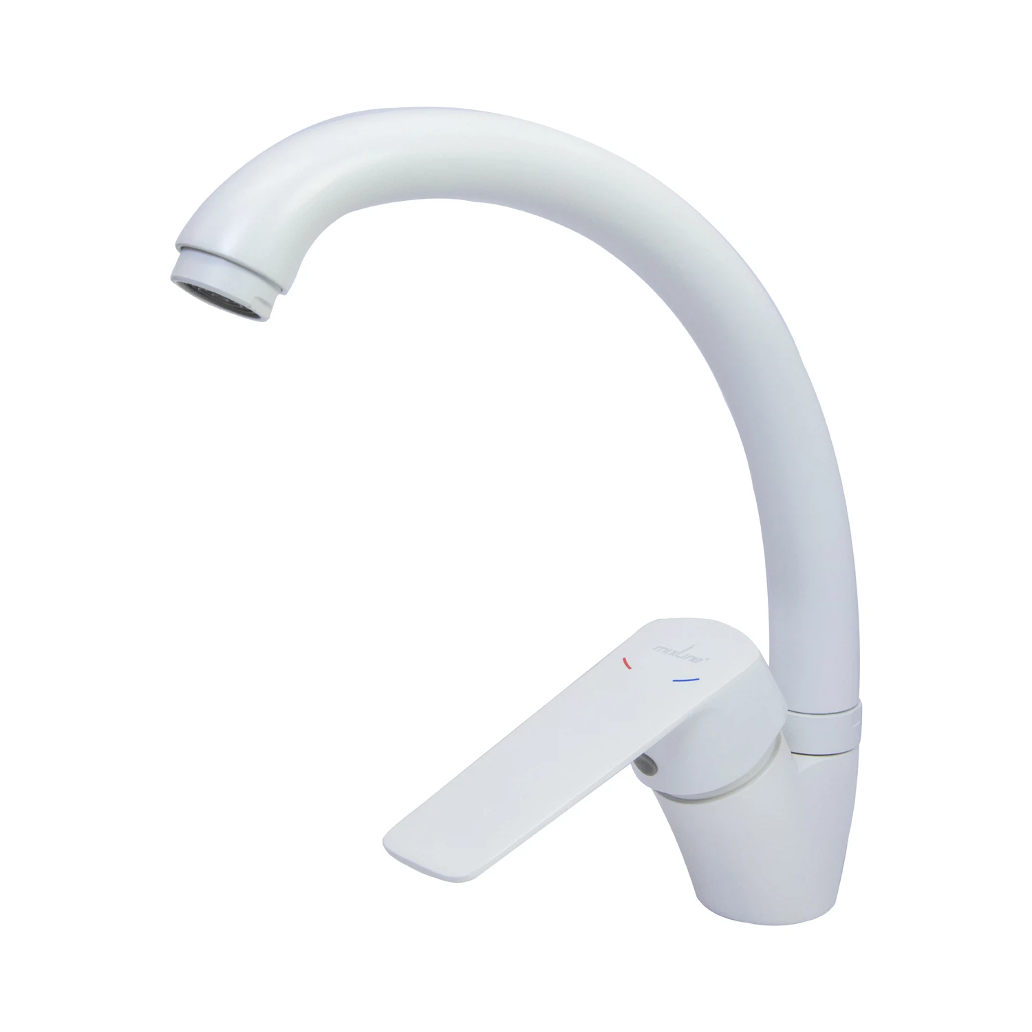 Изображение товара Смеситель для кухни 35k MIXLINE ML15-032W высокий излив белый