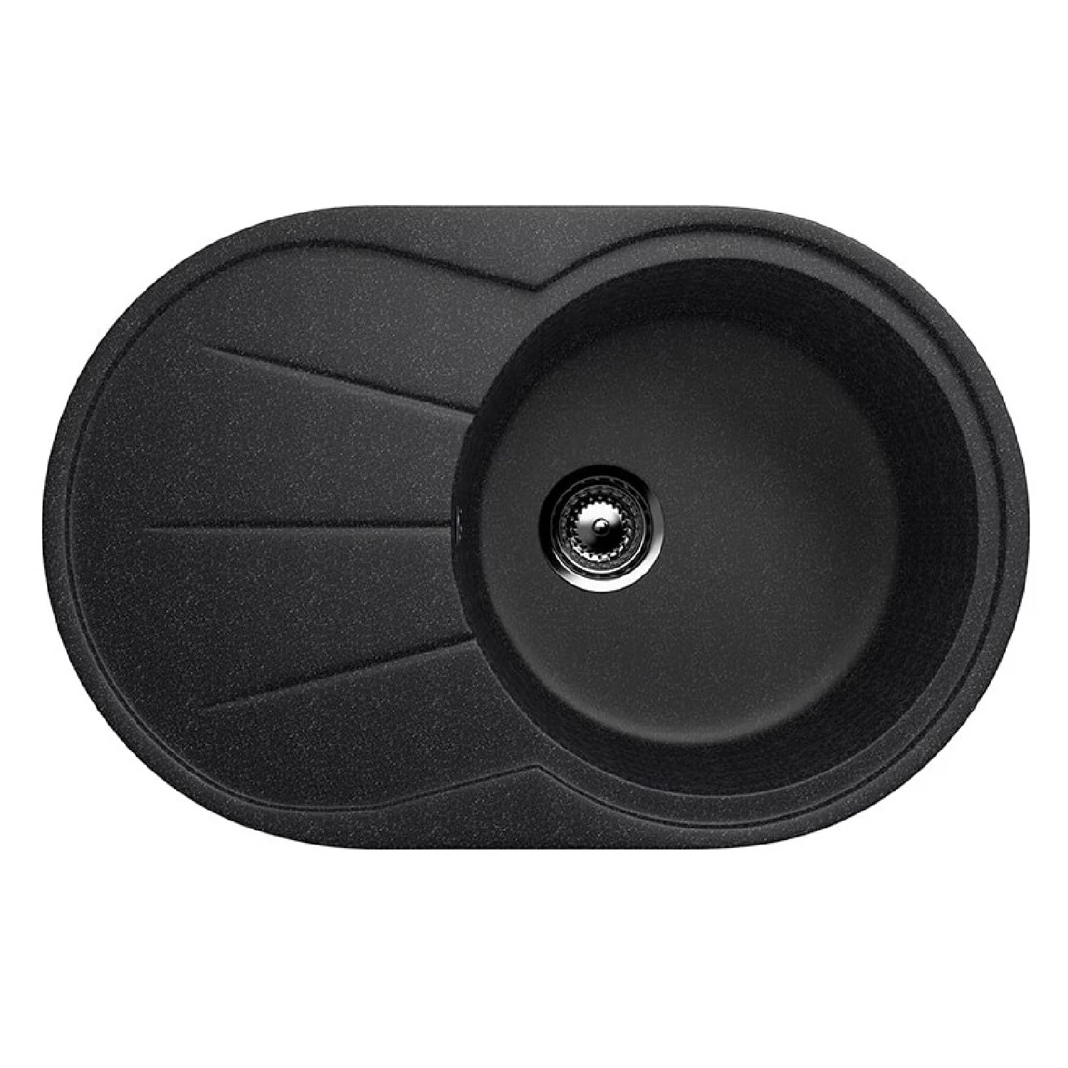 Изображение товара Кухонная мойка Ulgran U-503-308 из искусственного мрамора, черная