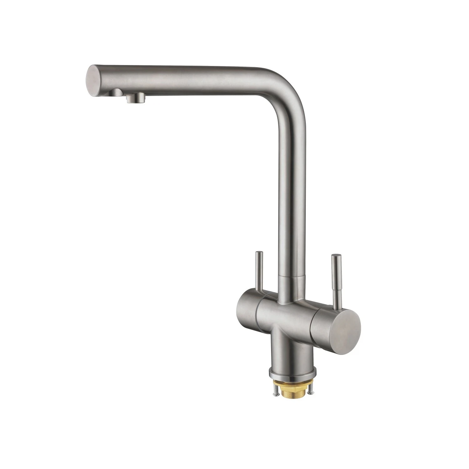 Изображение товара Смеситель для кухни Shevanik S468B сатин с подключением фильтра