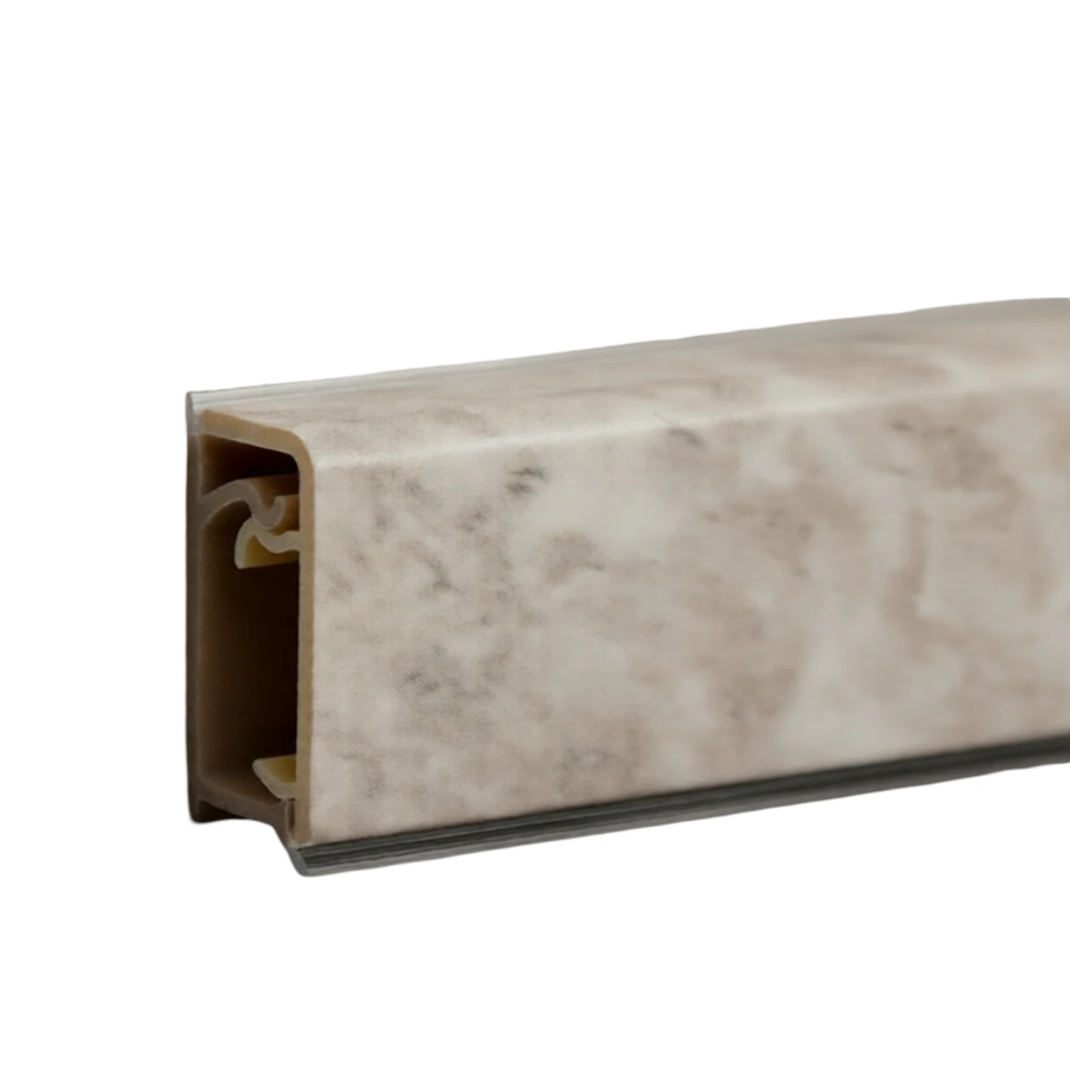 Изображение товара Плинтус для столешниц ПВХ 25х12мм 3м Волшебная палочка Опал светлый