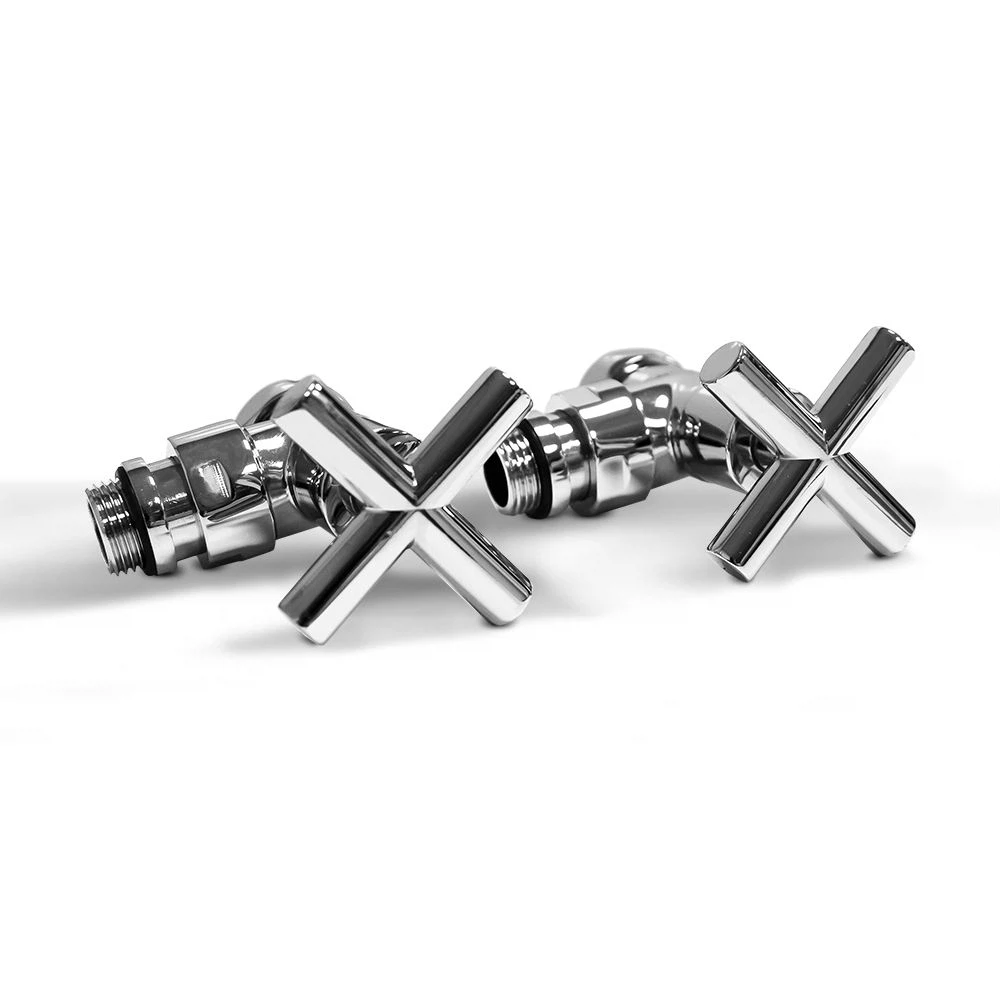 Изображение товара Вентиль угловой для полотенцесушителя Energy 1/2'' хром, регулировка температуры