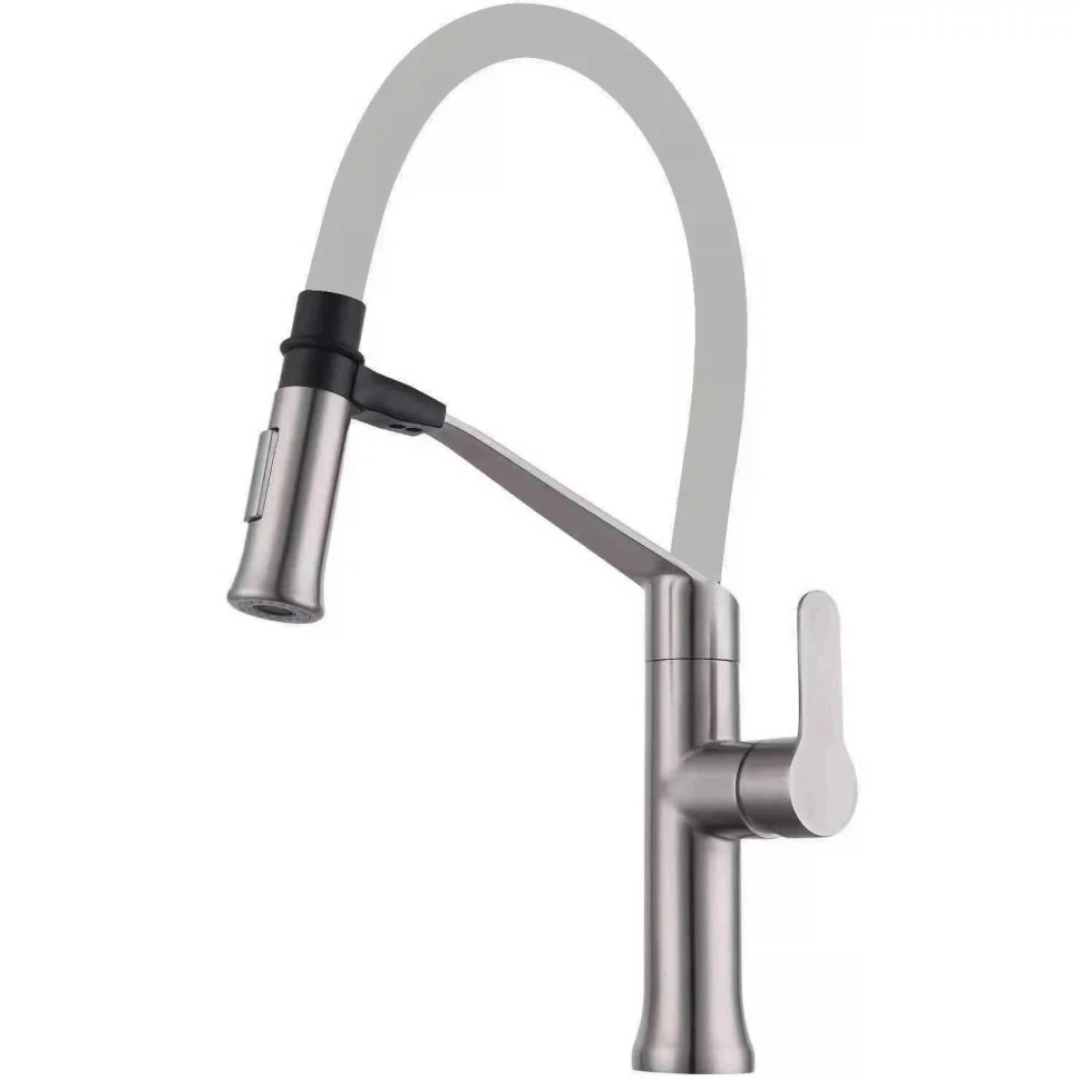 Изображение товара Смеситель для кухни с гибким изливом Savol S-SUS6013-04, сатин