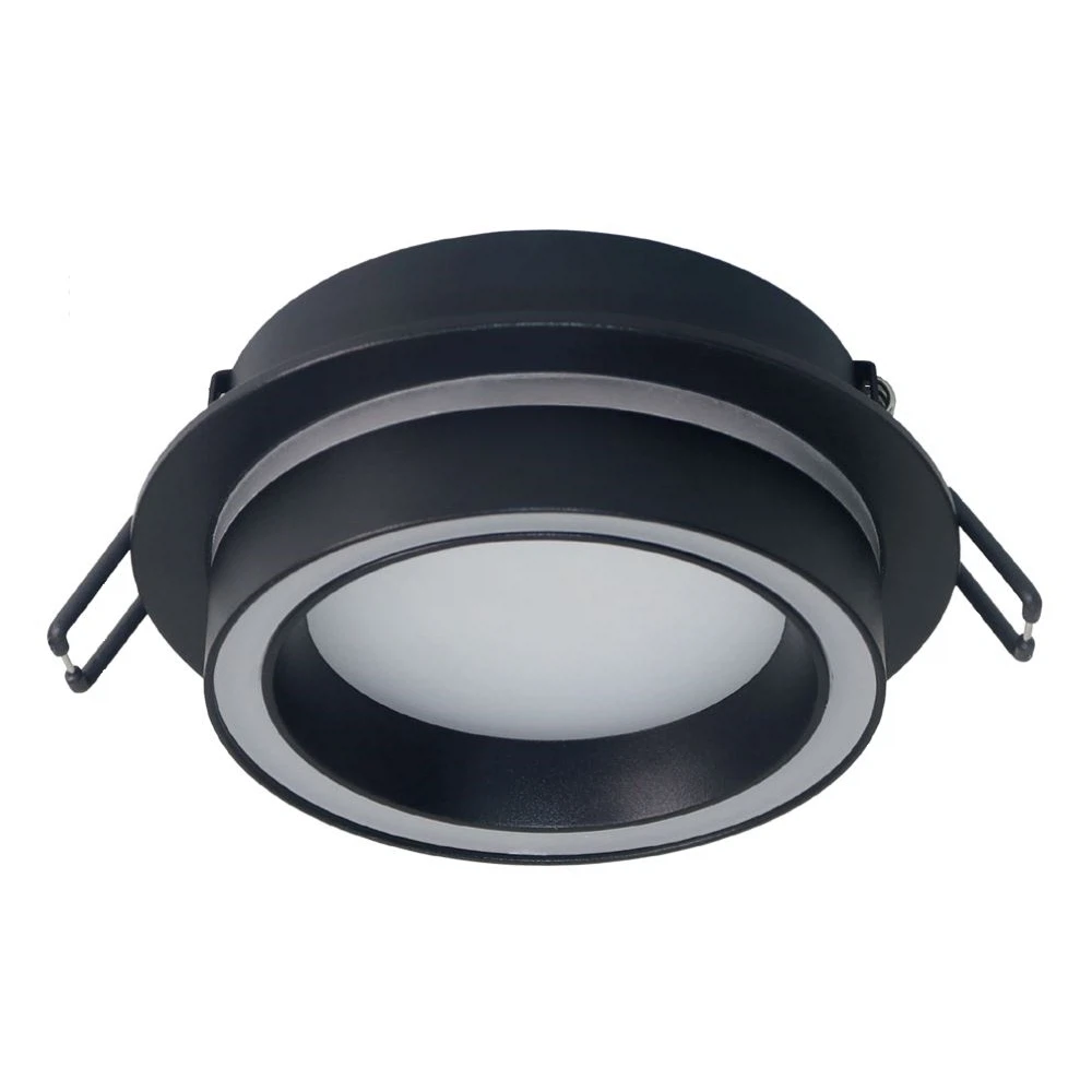 Изображение товара Светильник потолочный встраиваемый, 15W 230V GX53, черный, круг, без лампы, DL514, Feron Изображение товара Светильник потолочный встраиваемый, 15W 230V GX53, черный, круг, без лампы, DL514, Feron
