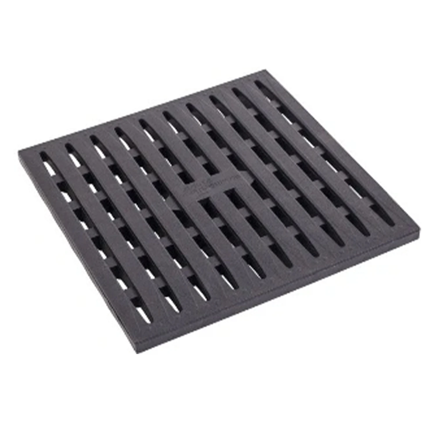 Изображение товара Решётка к дождеприёмнику чёрная 288x288 мм пластиковая для канализации