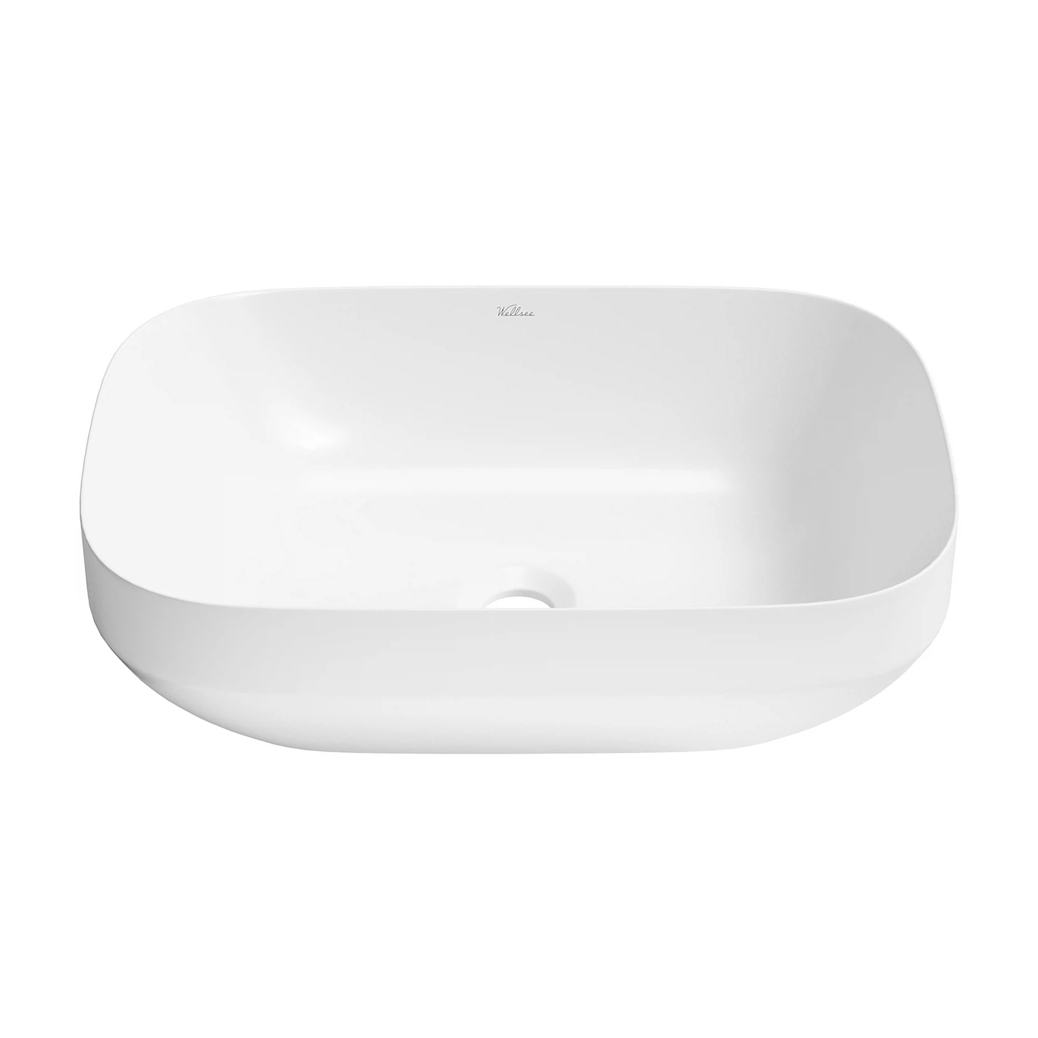 Изображение товара Накладная раковина для ванной Wellsee Air Gap S прямоугольная 50x35 см