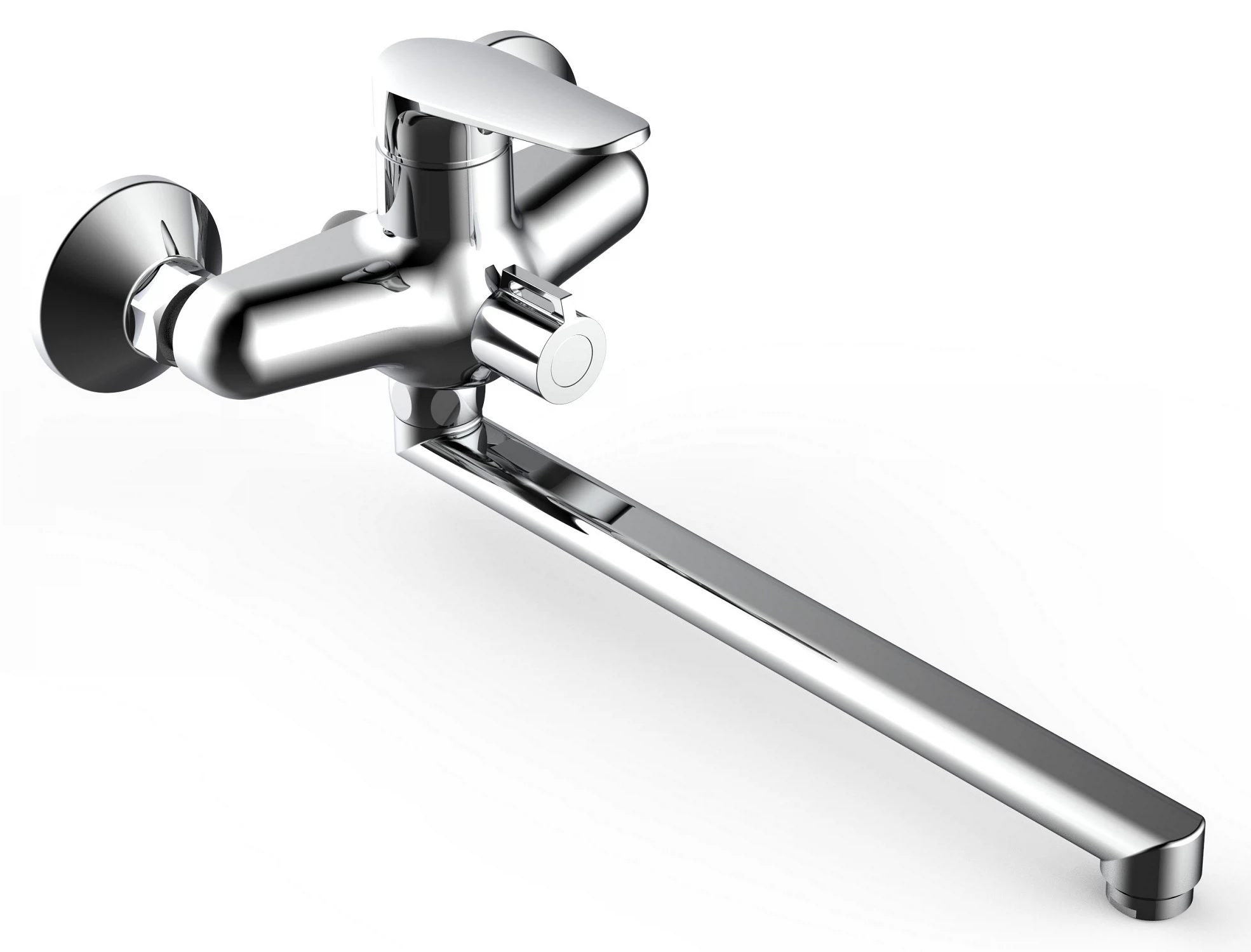 Изображение товара Смеситель для ванны Hill с длинным изливом и душевым набором от ESKO