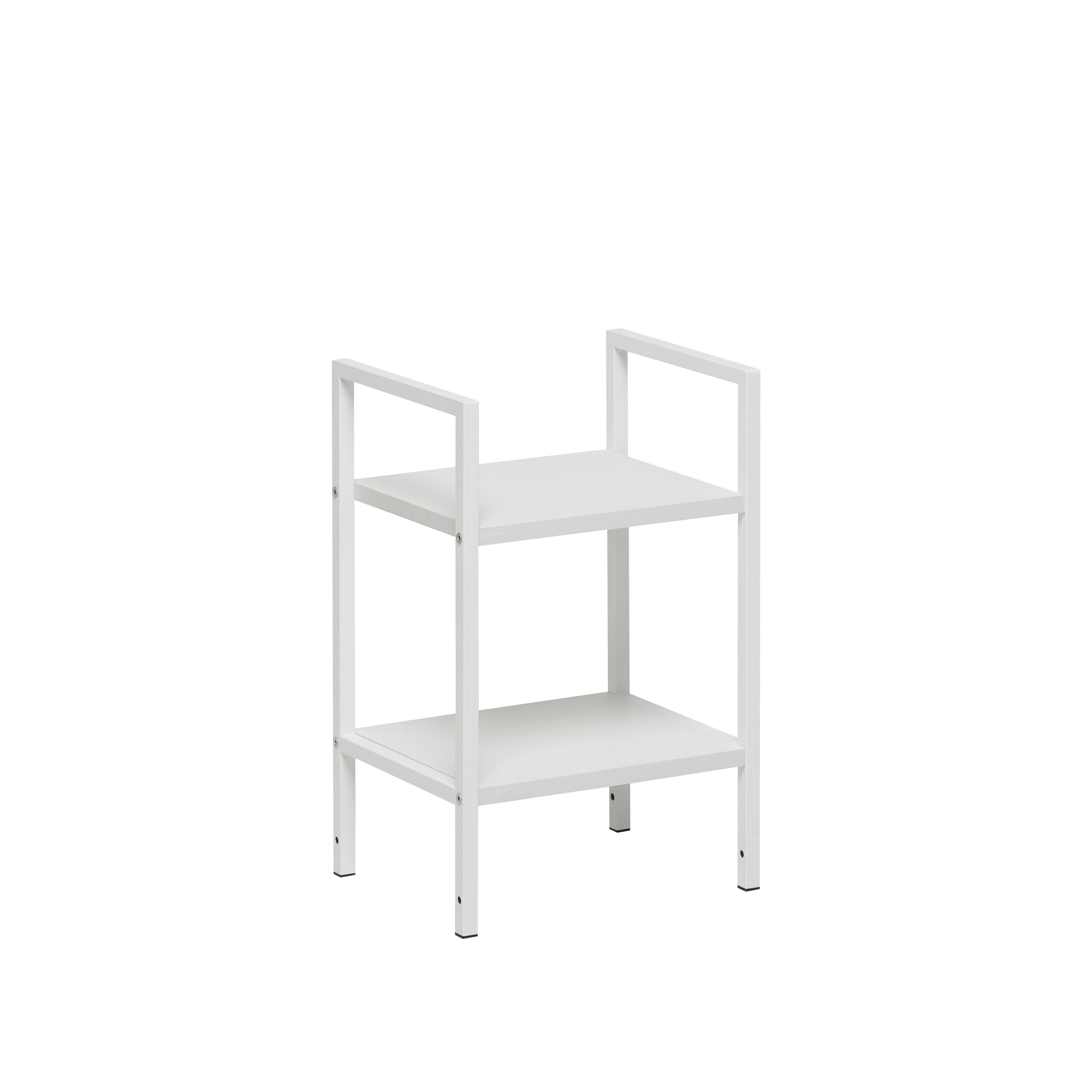 Изображение товара Стеллаж Стилвуд 12 узкий белый из ЛДСП и металла для дома и офиса
