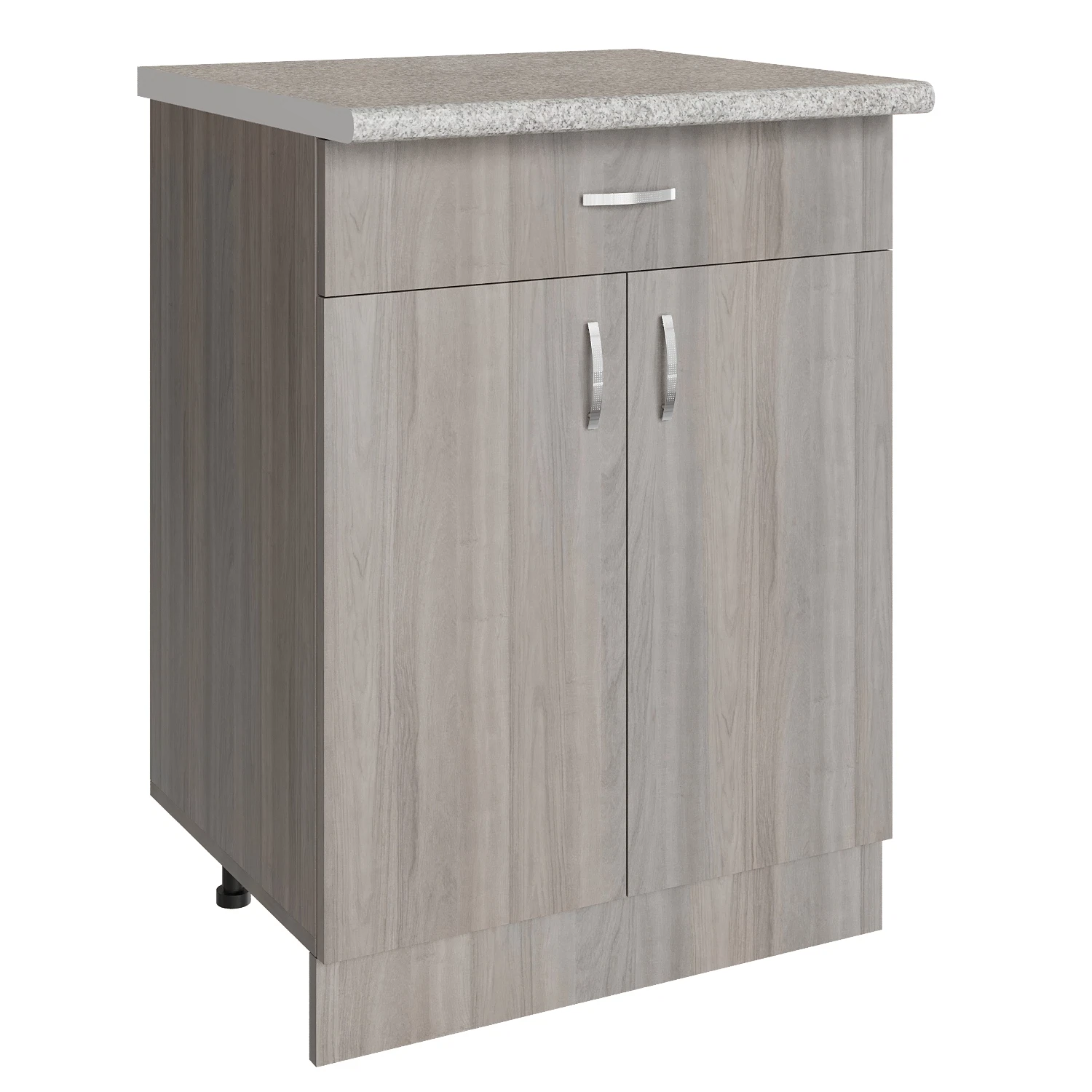 Изображение товара Стол разделочный из ЛДСП 600 мм шимо/ясень светлый с ящиком