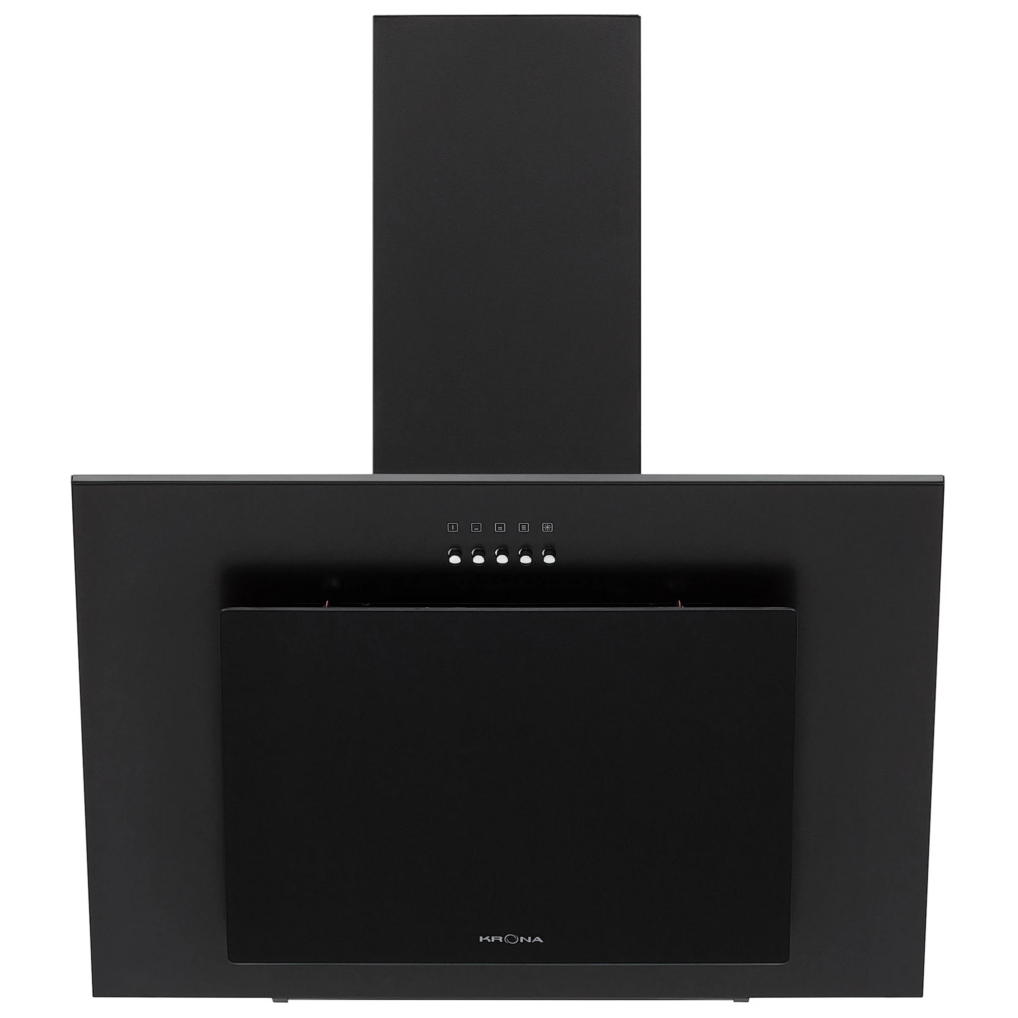 Изображение товара Вытяжка кухонная наклонная VIERKANT 600 Black PB 60 см из закалённого стекла