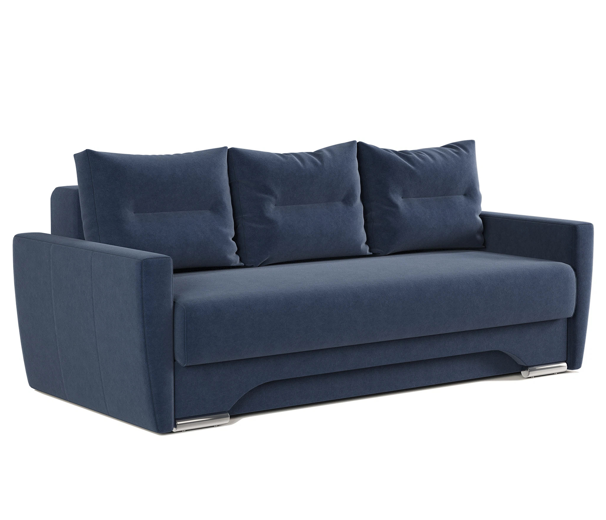 Изображение товара Диван-кровать Опера 150 велюр Ультра миднайт  комфортное спальное место и стильный дизайн