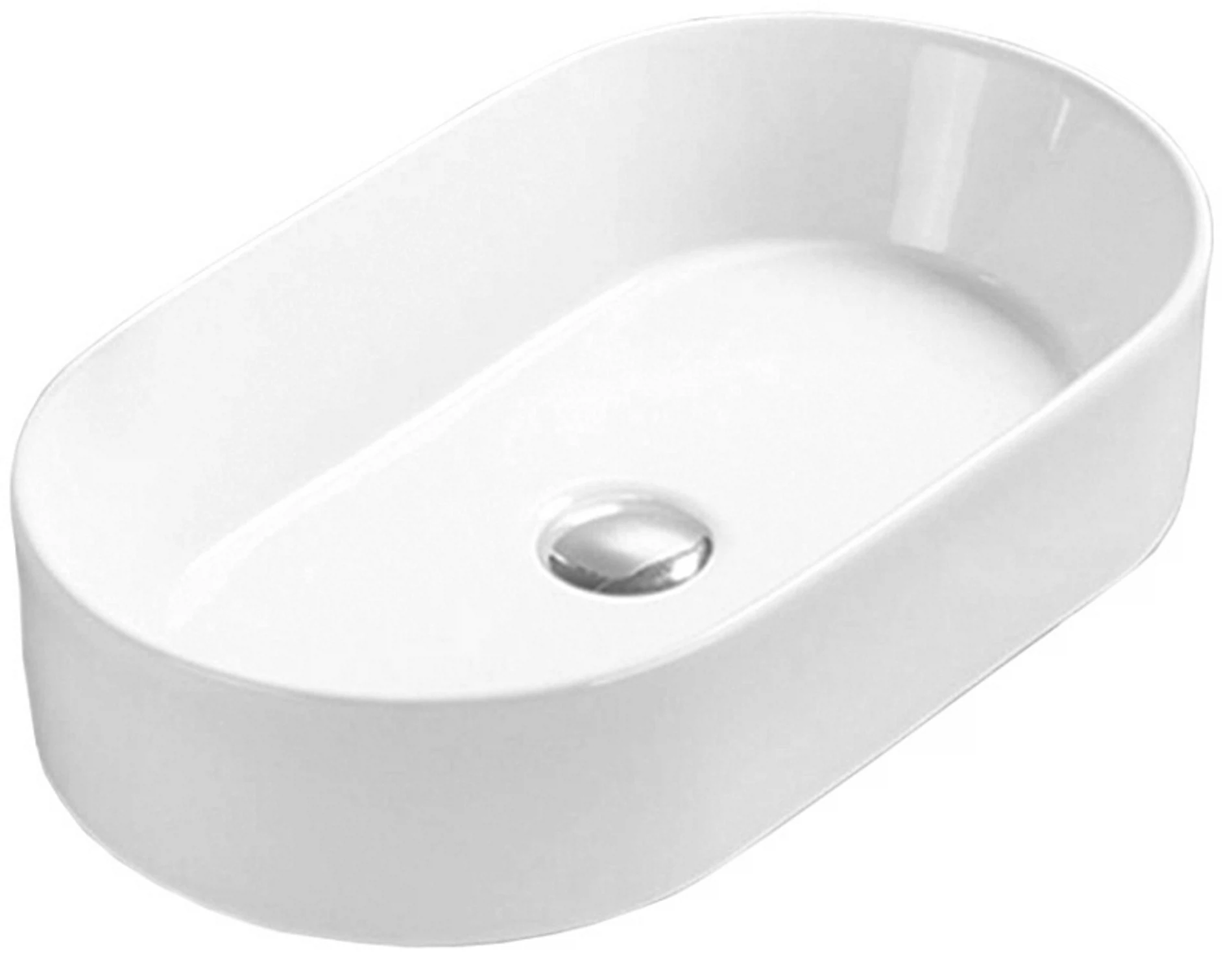 Изображение товара Раковина накладная для ванной Azario 60х38 AZ-78330D белая овальная