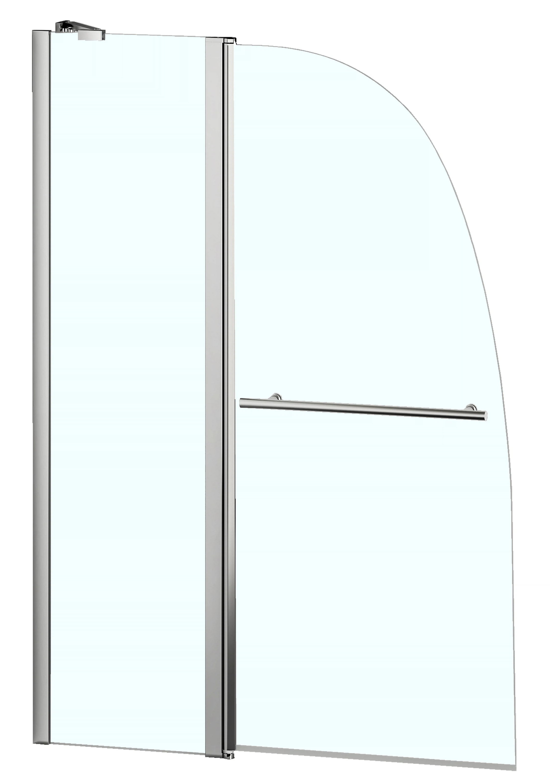 Изображение товара Душевая шторка Azario Boston 140x100 складная хром закаленное стекло