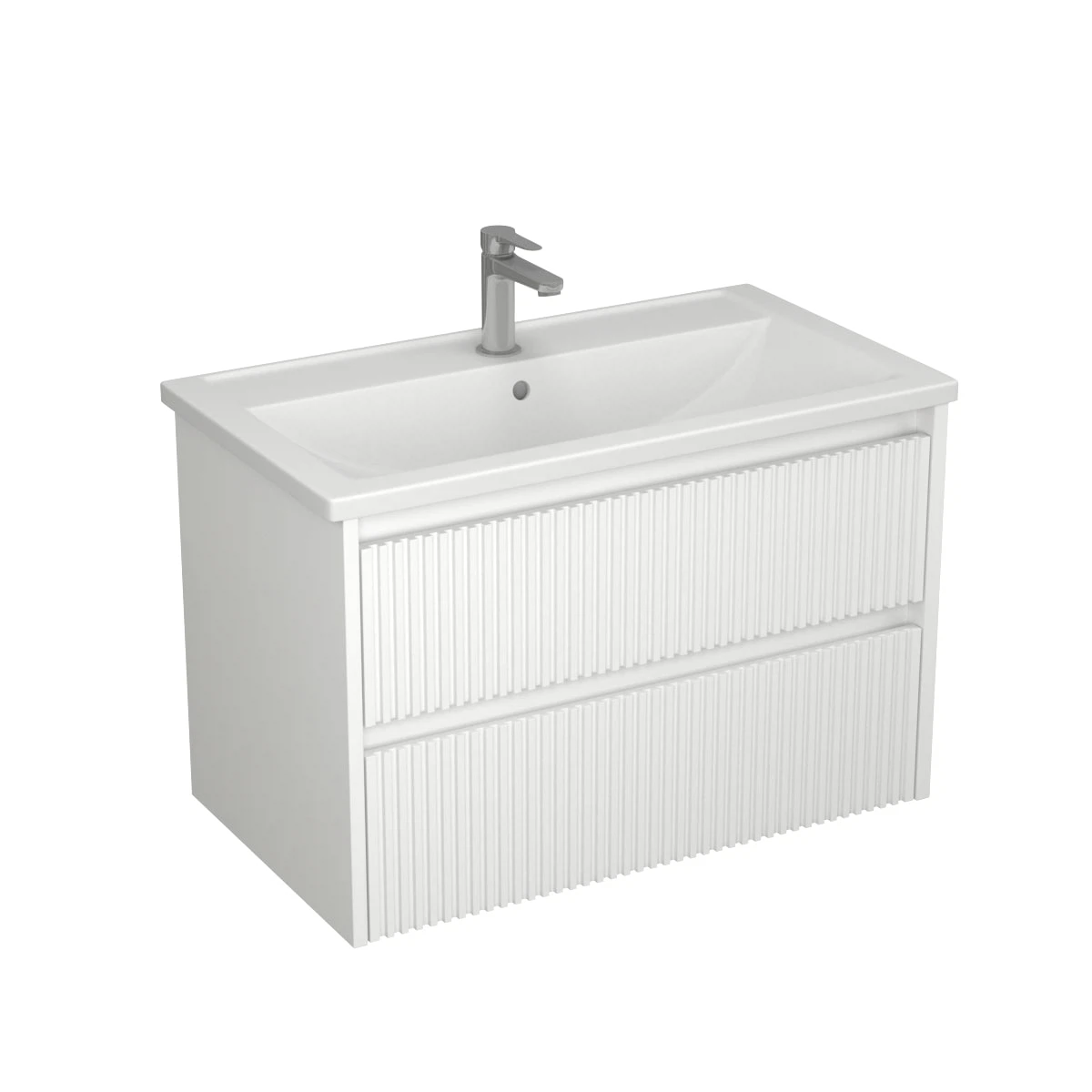 Изображение товара Подвесная тумба с раковиной Veneciana Aterno 80 белый матовый