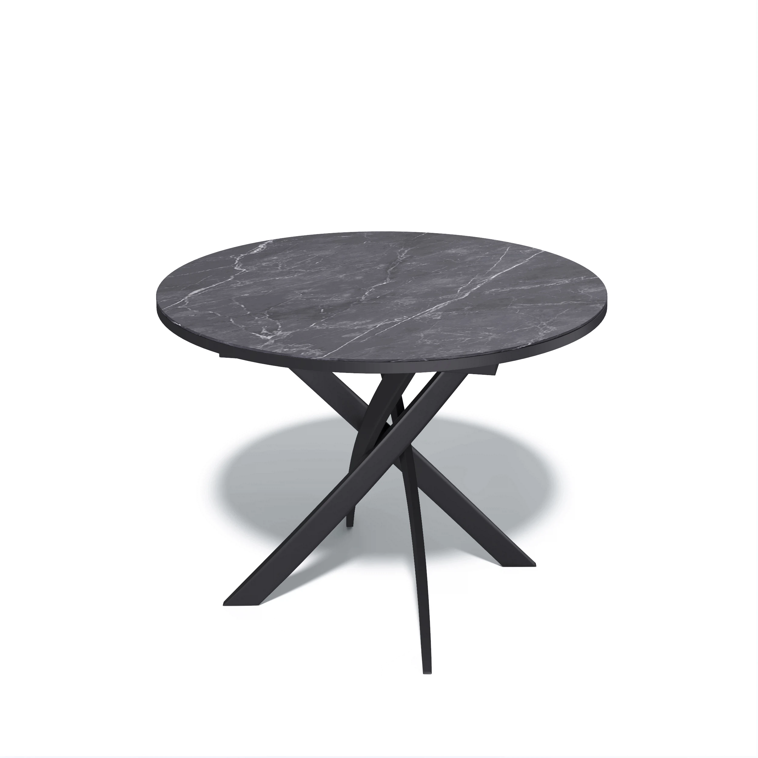 Изображение товара Стол Kenner R900 черный с керамической столешницей и вставкой 30 см