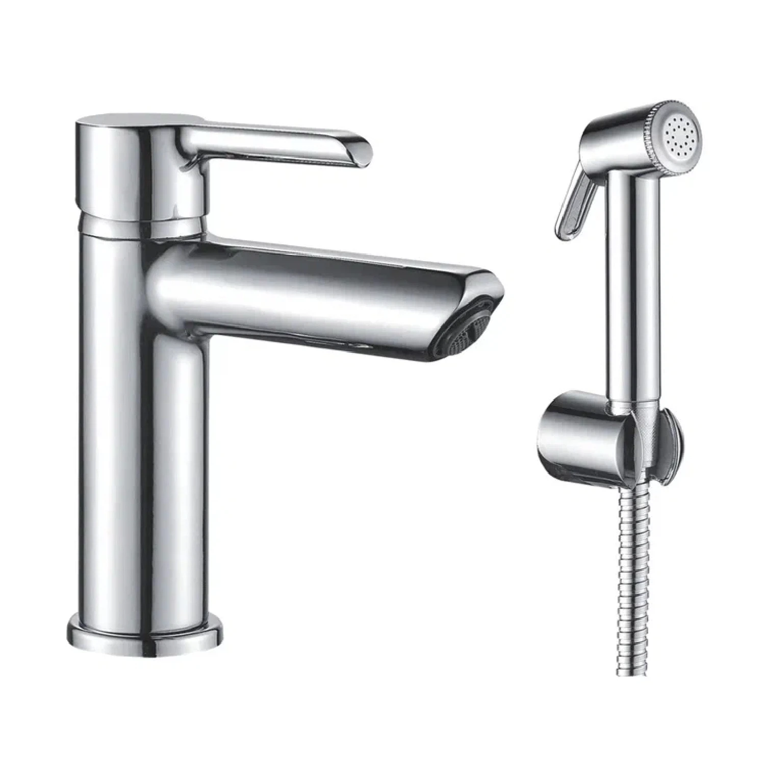 Изображение товара Смеситель для раковины с гигиеническим душем Shevanik S6071, хром