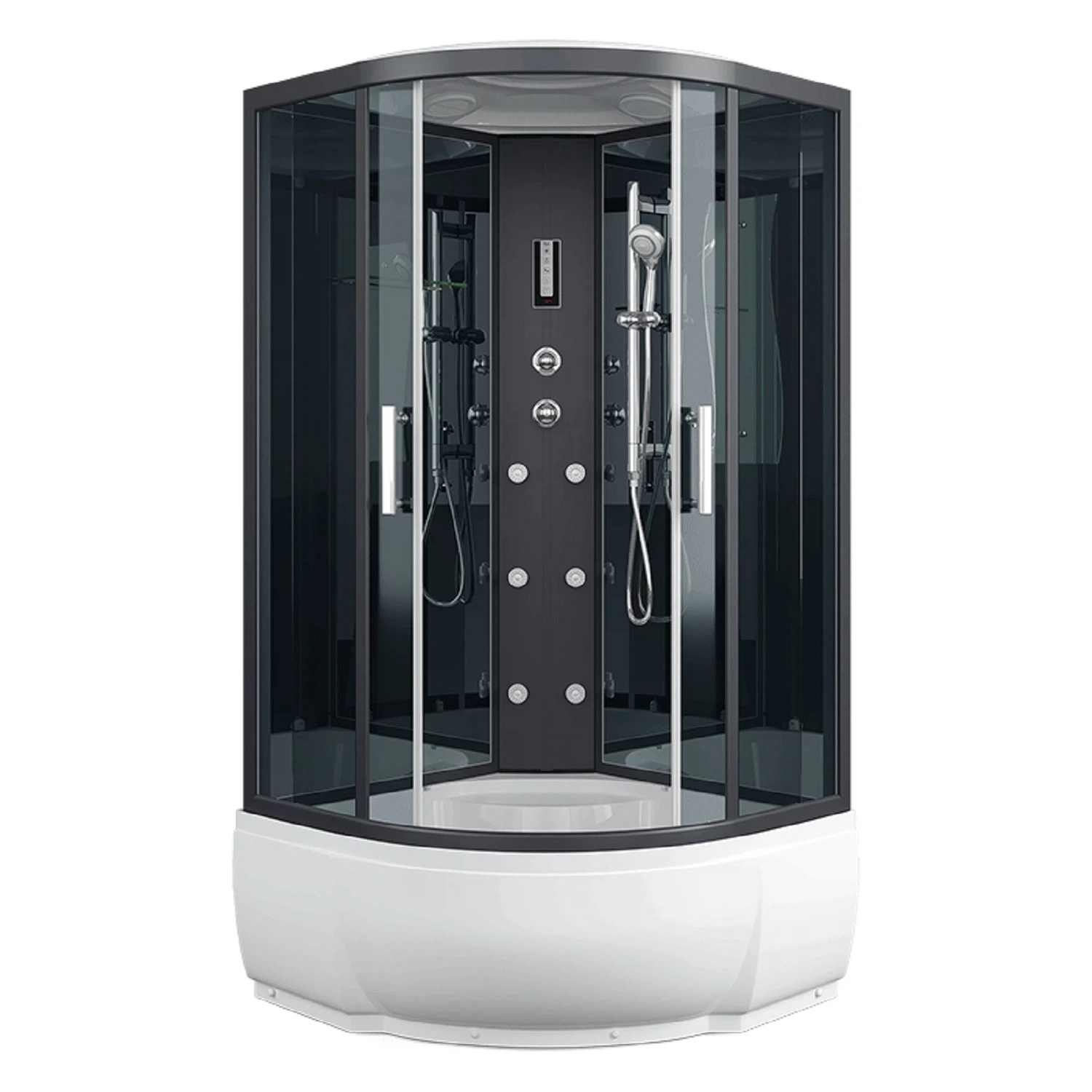 Изображение товара Душевая кабина Erlit ER5710TP-C24-RUS 1000x1000 мм с гидромассажем и тропическим душем