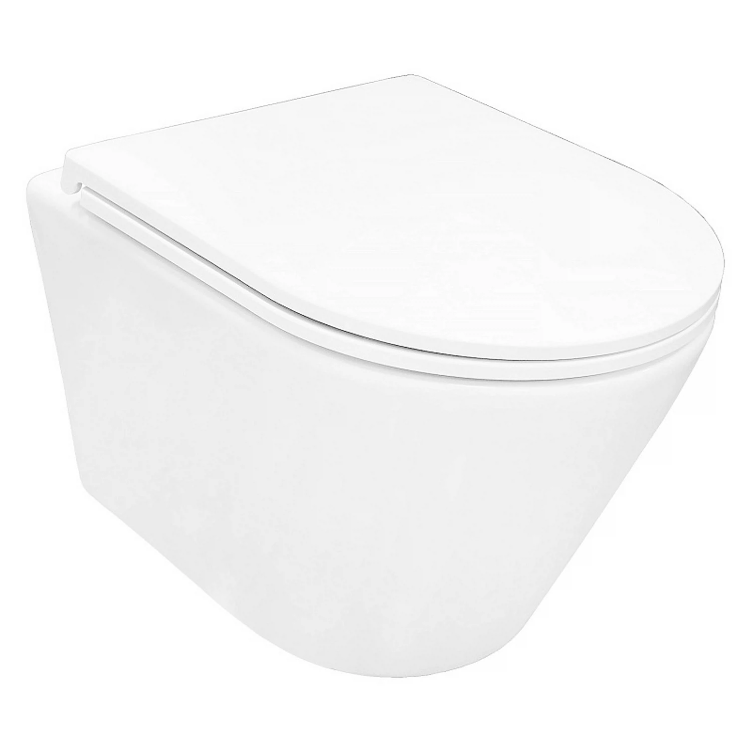 Изображение товара Унитаз подвесной безободковый с быстросъемным сиденьем микролифт Azario Vela AZ-2480