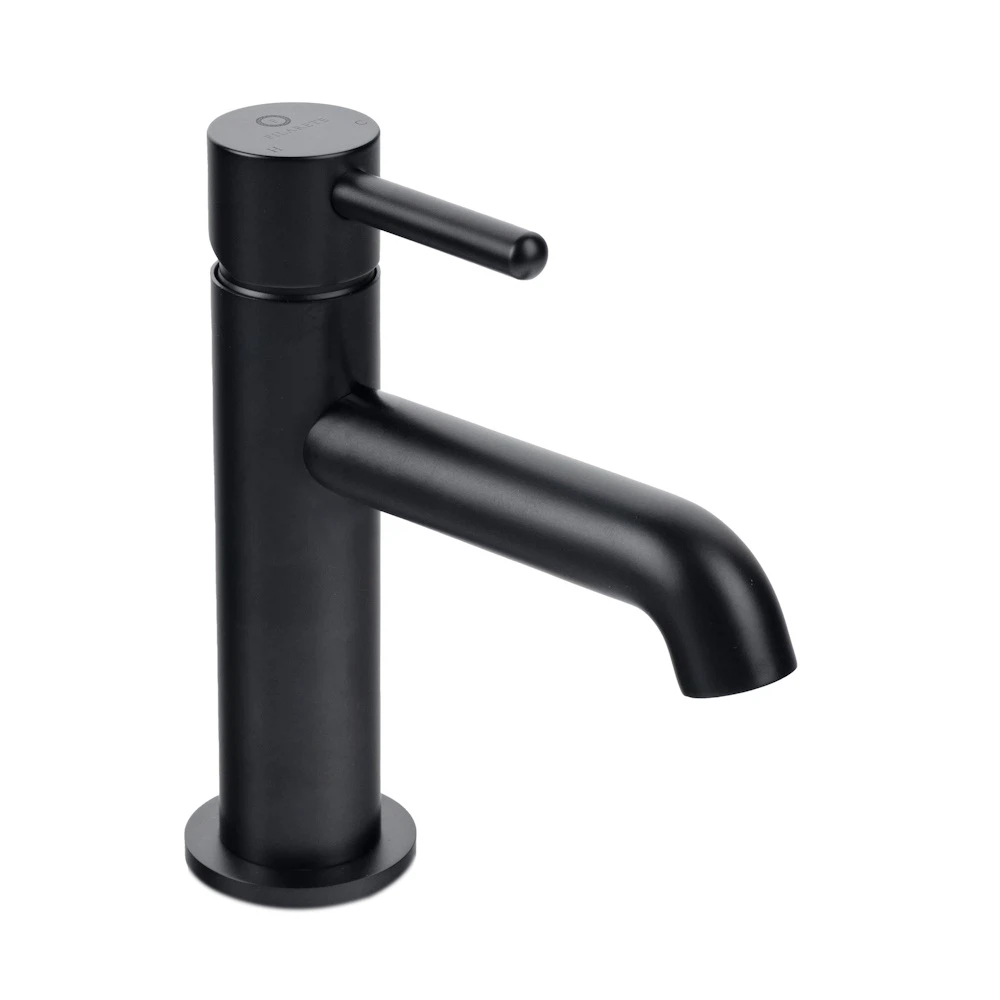 Изображение товара FILARETE Roun FL5020BL - смеситель для умывальника, черный, рычажный, латунь