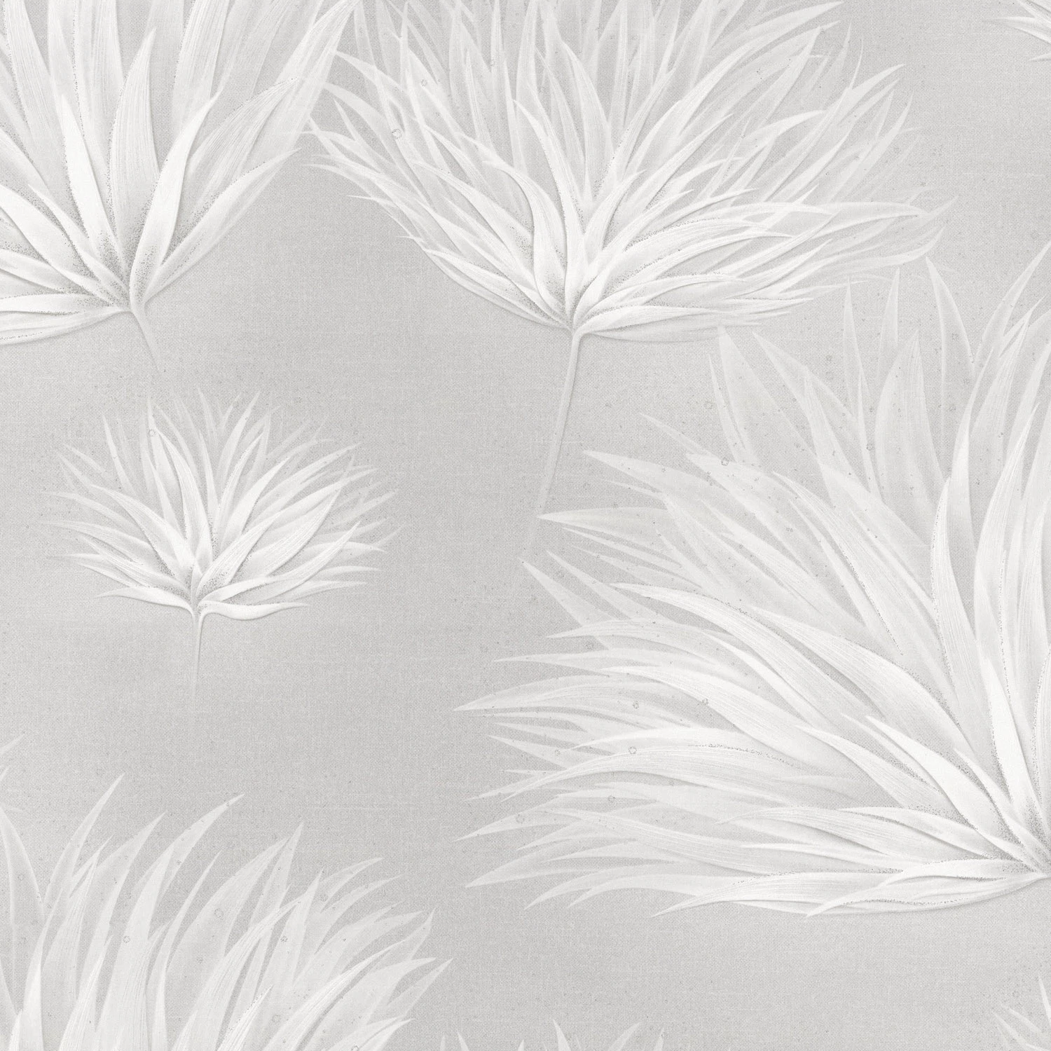 Изображение товара Обои флизелиновые декоративные Тельма серые с флористическим рисунком 10м