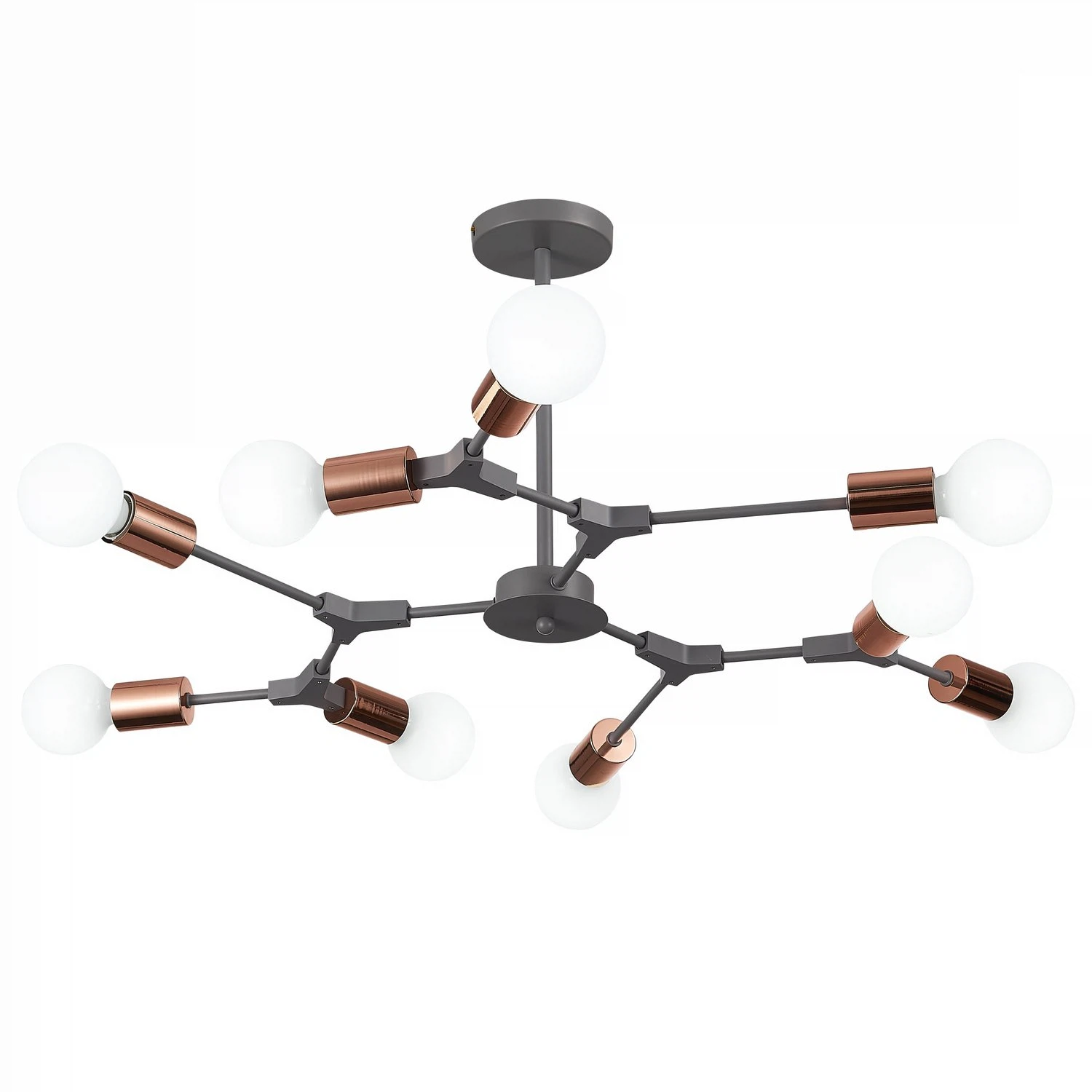 Изображение товара Светильник с лампой накаливания, серый / розовое золото, -, PALARE, E27, 60, SLE106403-09