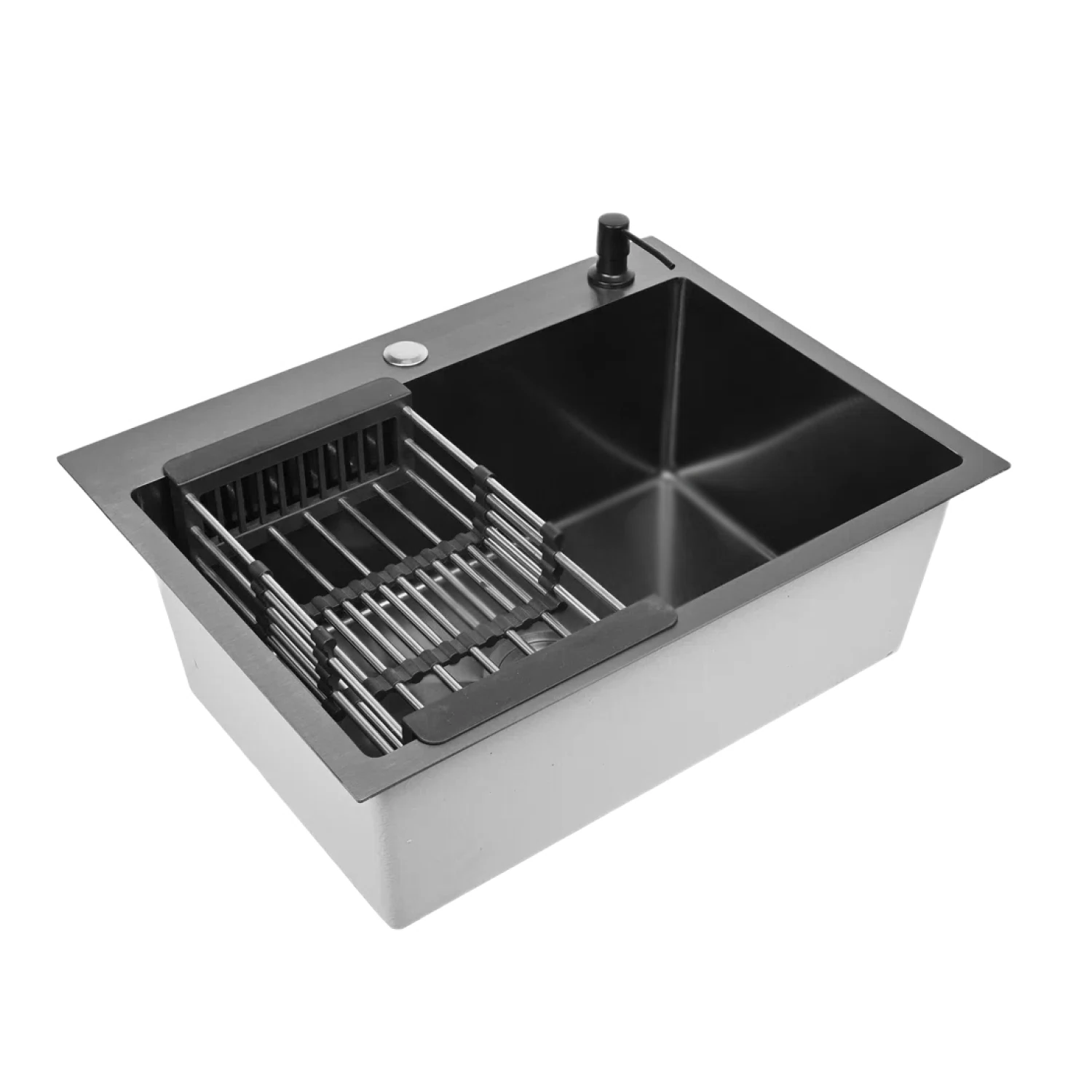 Изображение товара Мойка кухонная WISENT WS36050B с PVD покрытием графит