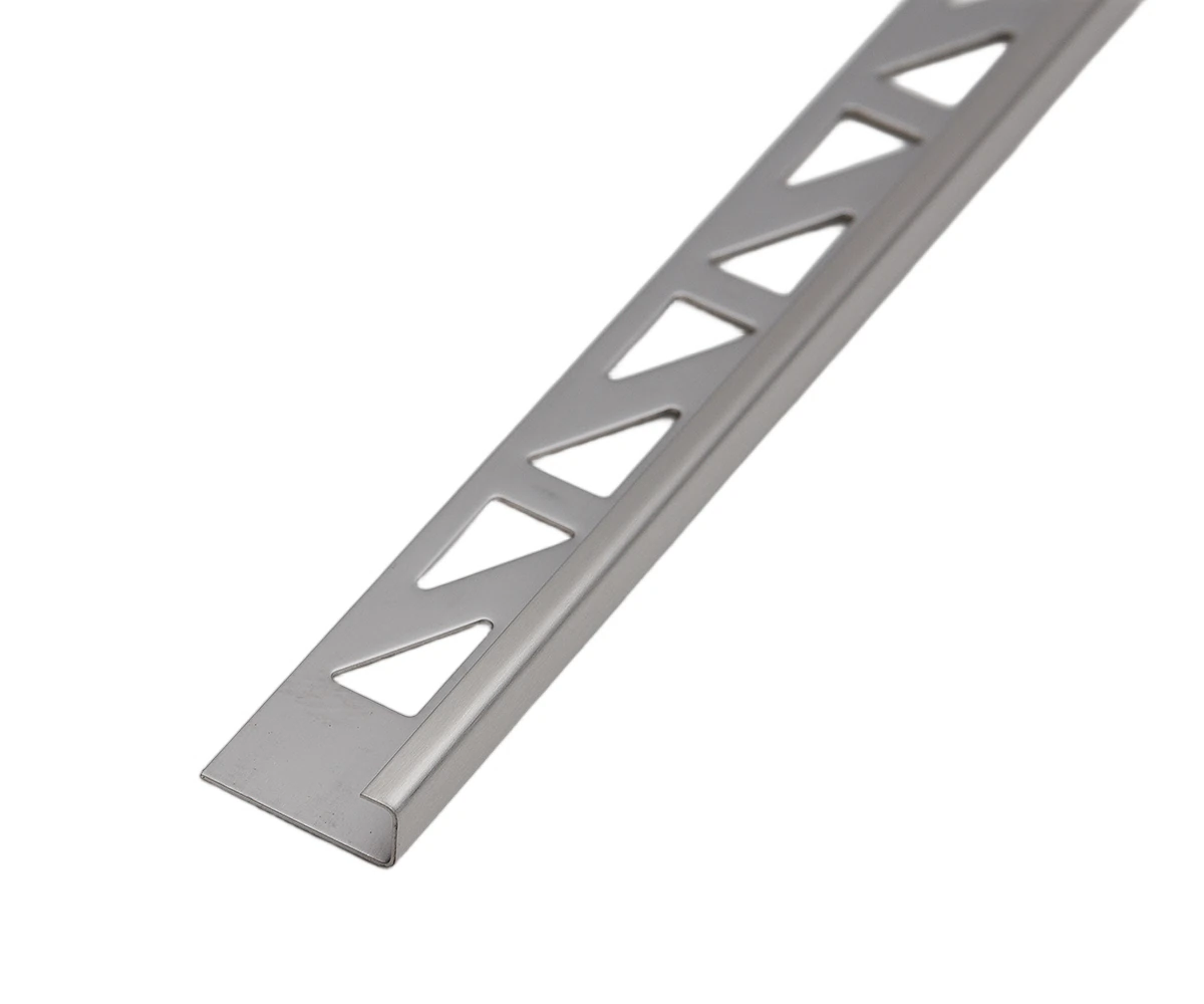Изображение товара Профиль для кафеля внешний 8мм 2,7м из нержавеющей стали