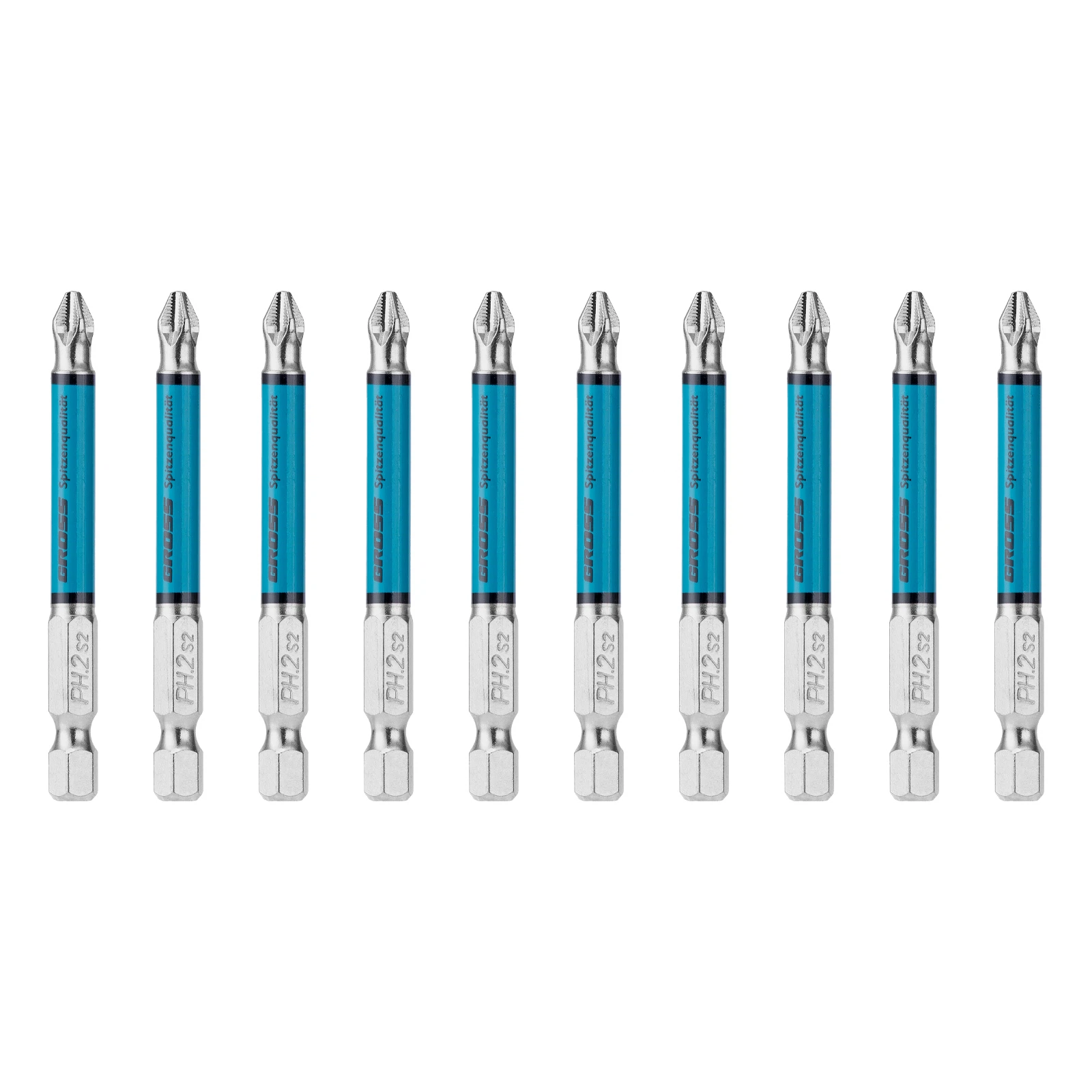 Изображение товара Бита PH2х70мм, сталь S2, кругл., 10 шт., Gross 112062