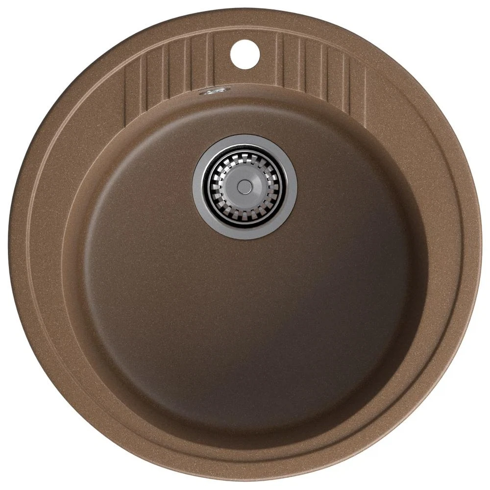 Изображение товара Кухонная мойка GranFest RONDO 520, терракот, искусственный мрамор