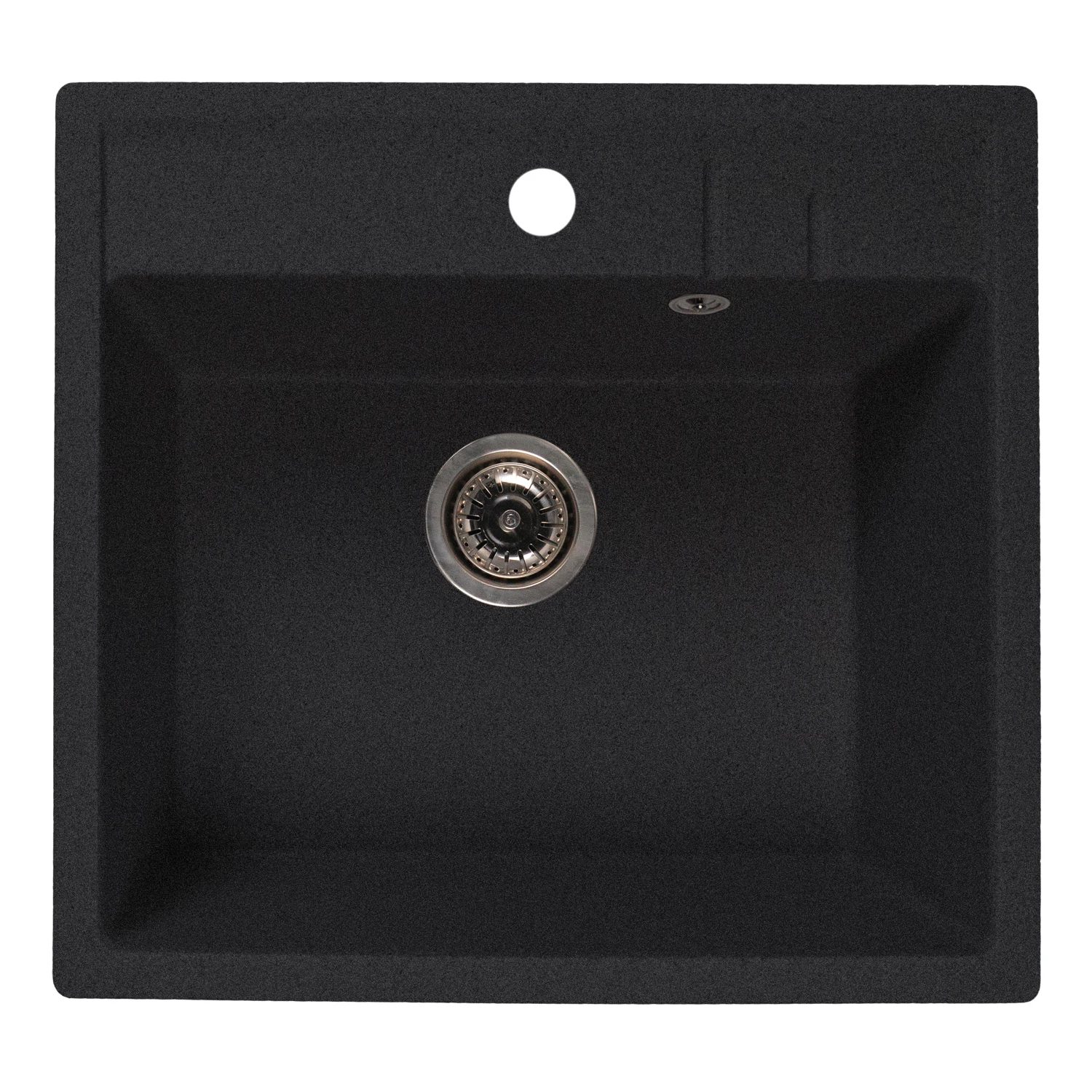 Изображение товара Мойка кухонная из искусственного мрамора Mixline ML-GMS121 СТАНДАРТ 555х495 мм черная