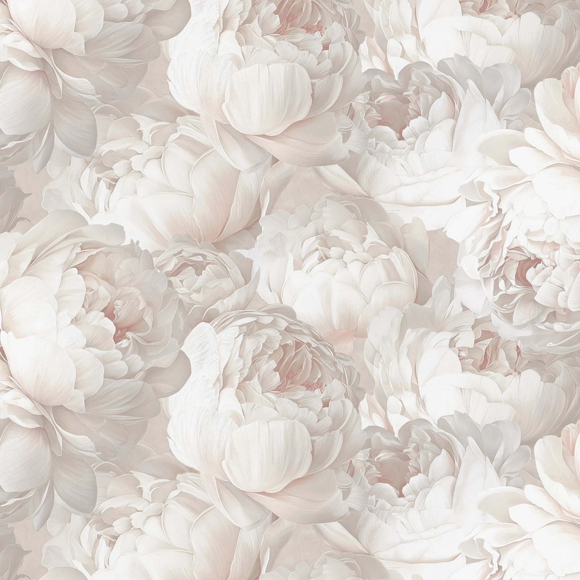 Изображение товара Обои флизелиновые VICTORIA STENOVA Пиони бежевые для спальни и гостиной