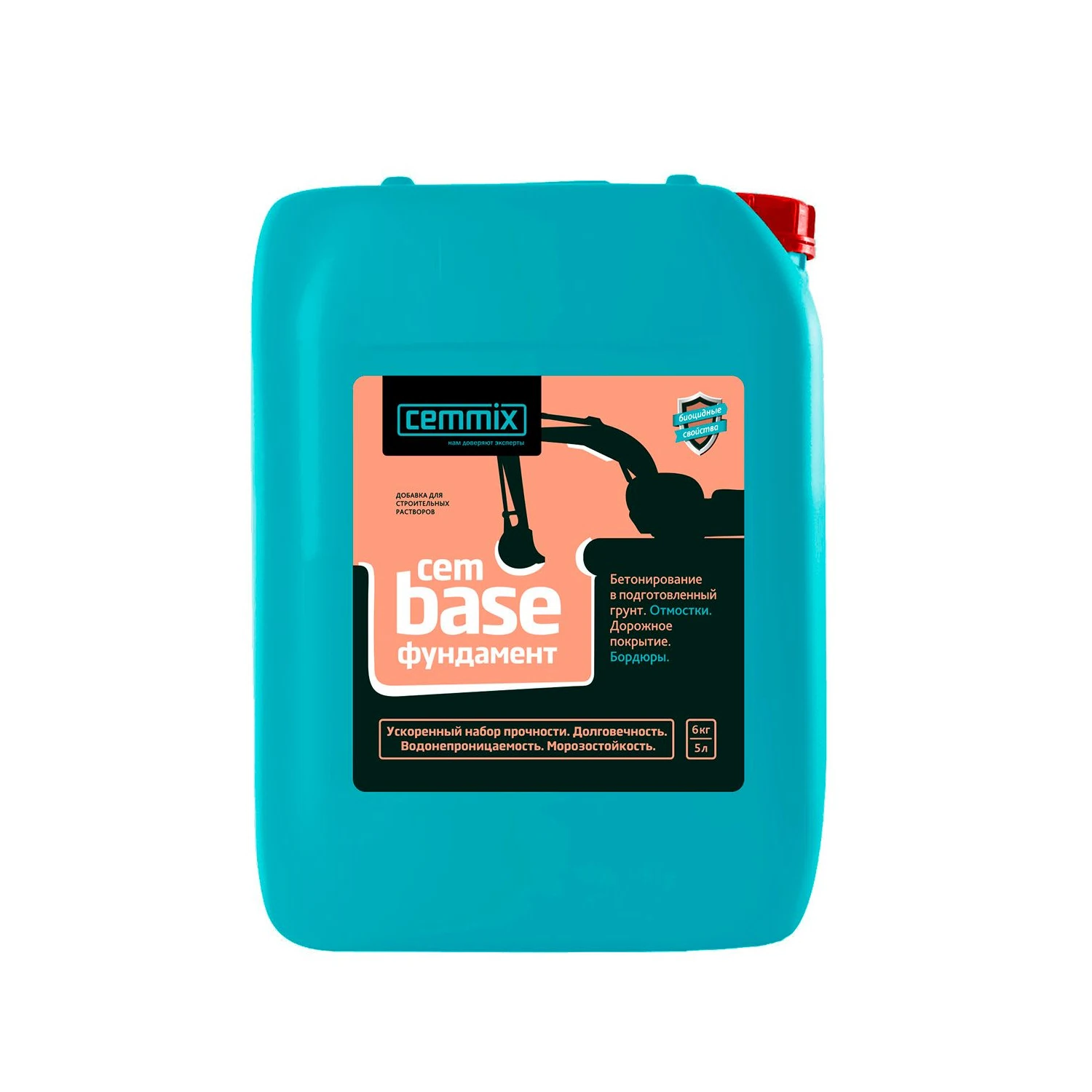 Изображение товара CemBase 5 л жидкая добавка для фундамента CEMMIX CemBase