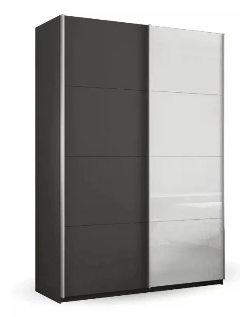 Изображение товара Шкаф-купе Прайм 2-х дверный ДСП/Стекло белое 160х57х230 см