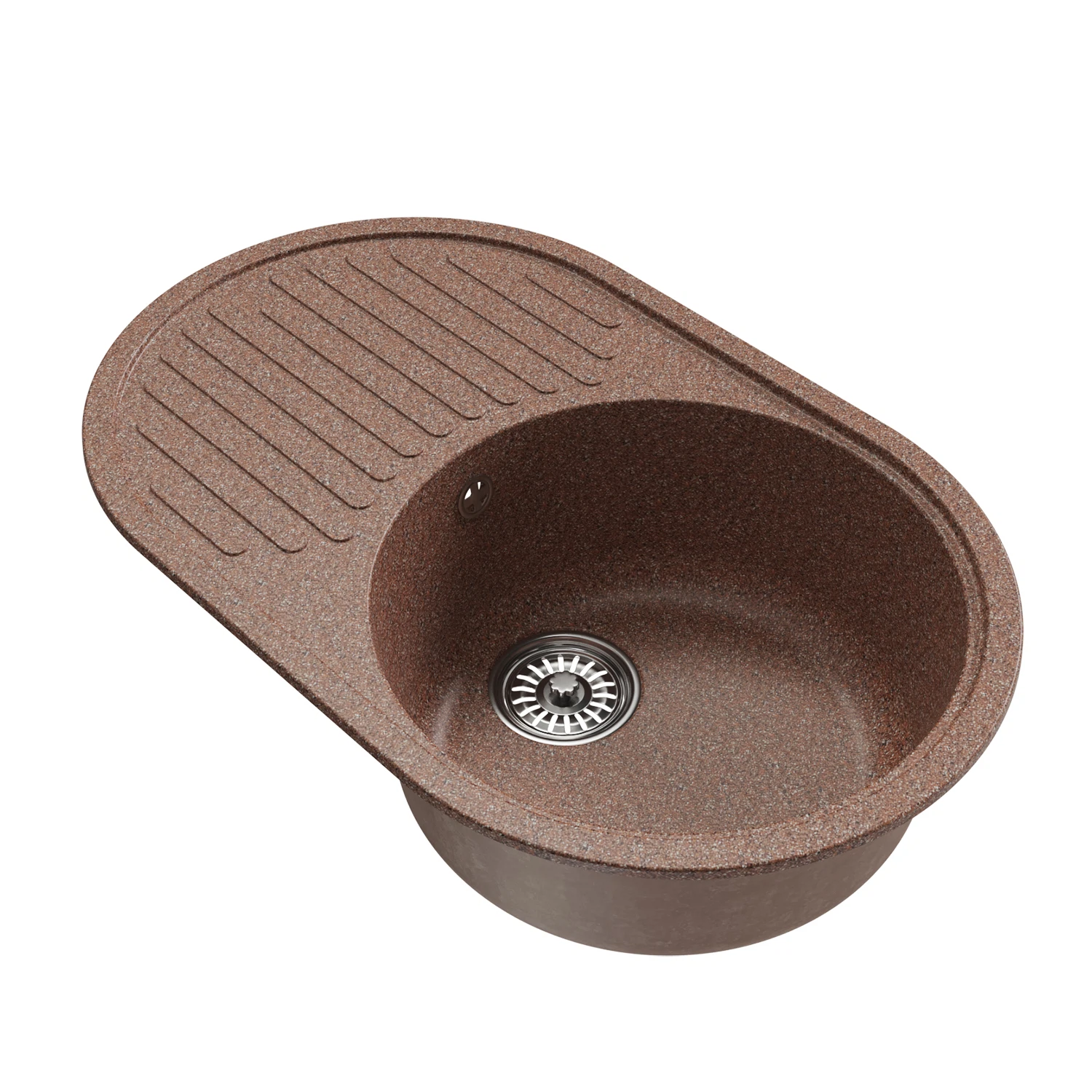 Изображение товара Мойка ML-GM16 овальная с крылом, терракотовая (307), 730*460*180мм NEW