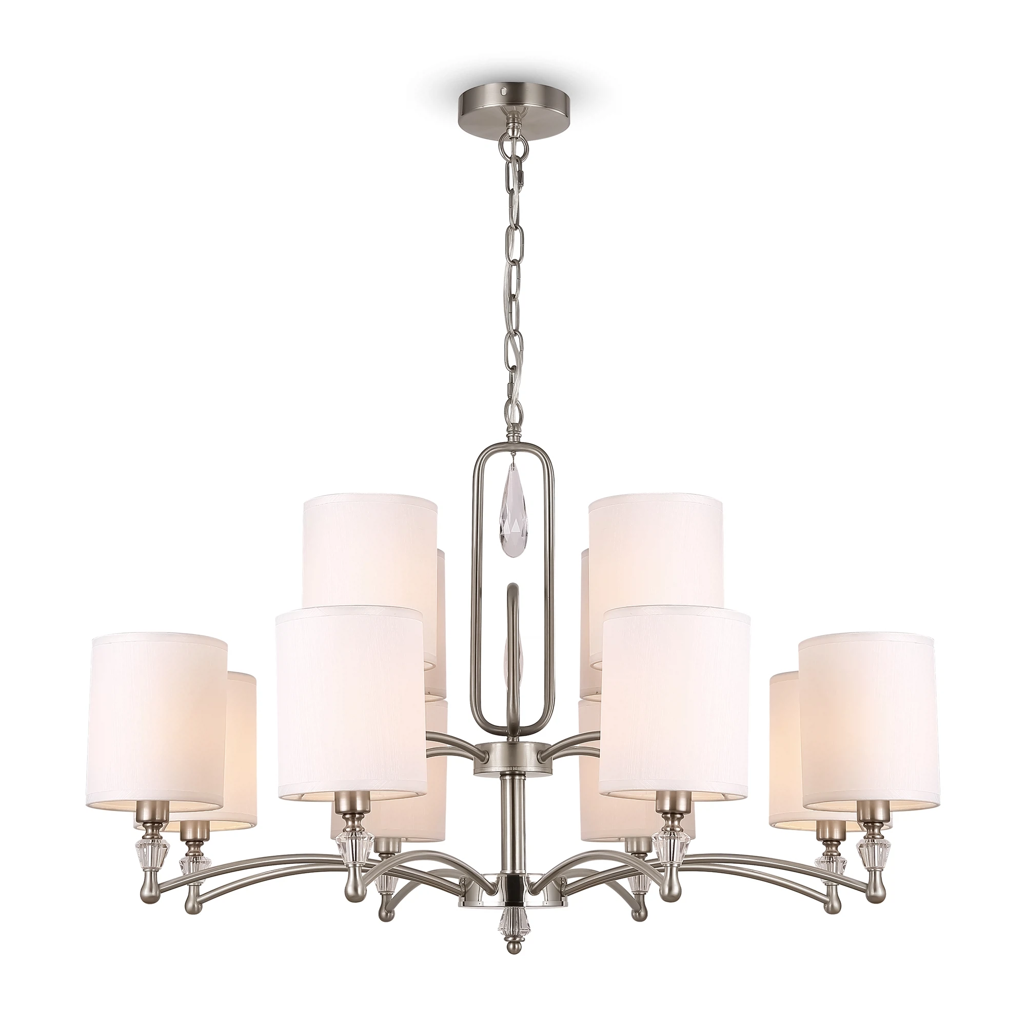 Изображение товара Люстра подвесная Freya Riverside FR1007PL-12N стиль модерн, 10 ламп, хром