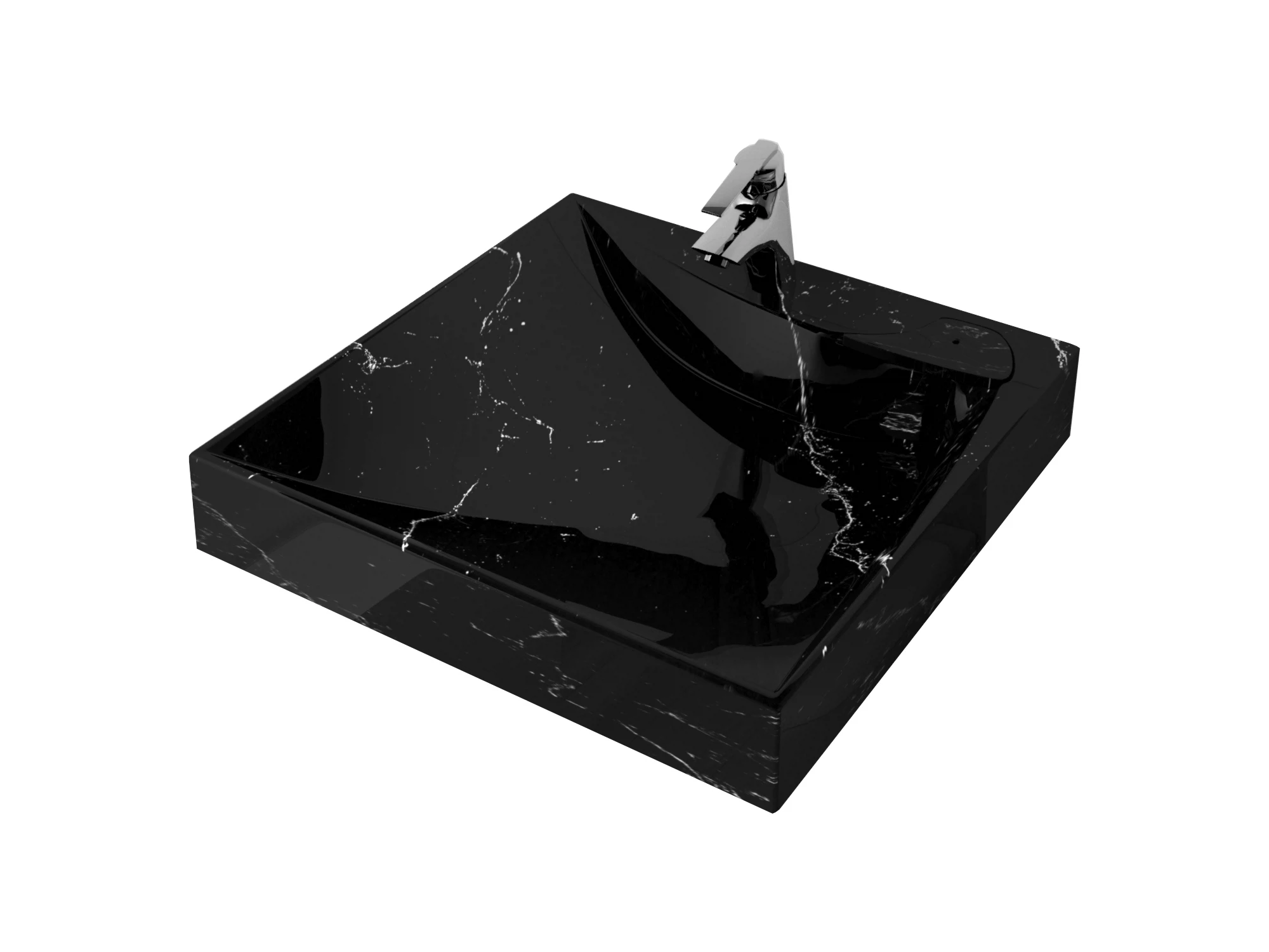 Изображение товара Раковина на стиральную машину Stella Polar Турин 60 черная для ванной