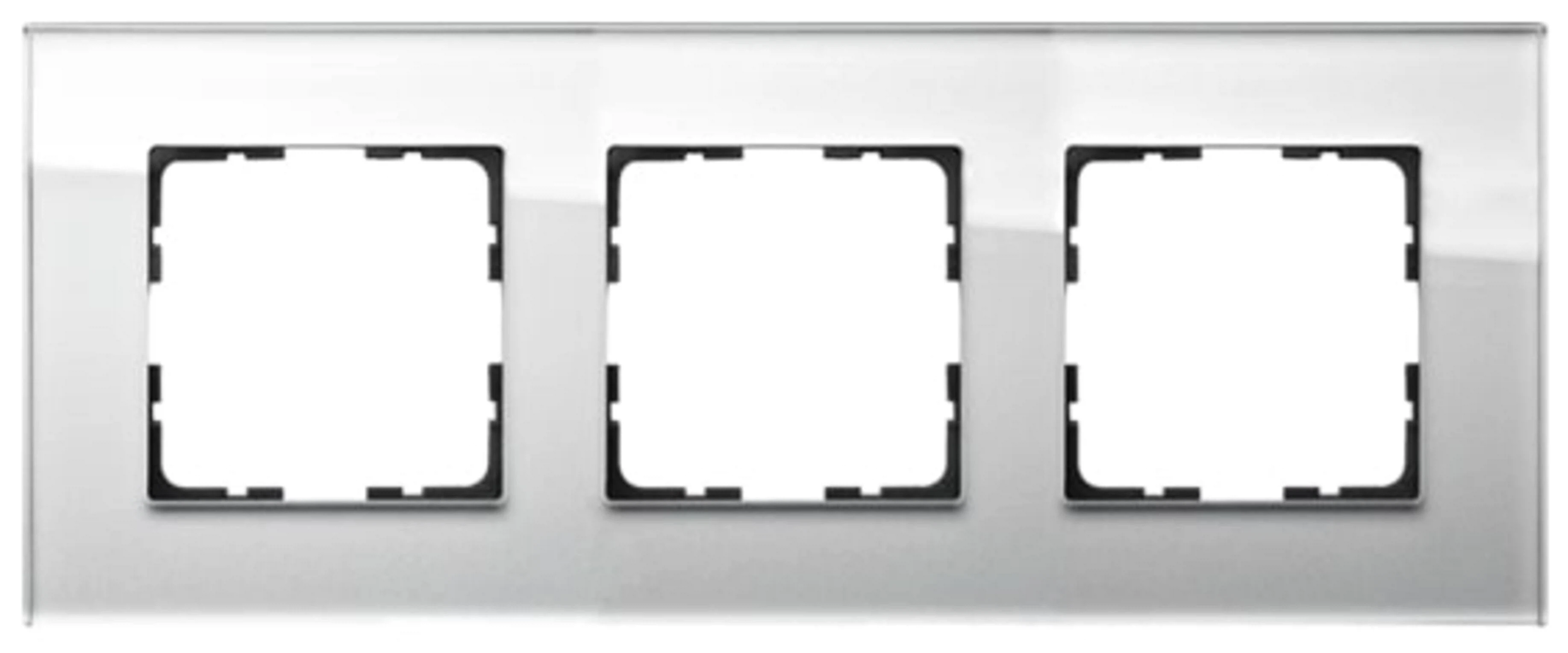 Изображение товара Рамка Jasmart G-Glass Стекло Белый 3-ая