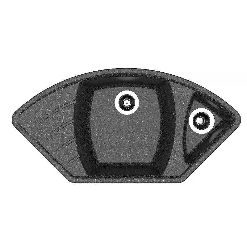 Изображение товара Кухонная мойка Dr. Gans ГАБИ 25.050.E1015.407, черный, искусственный мрамор