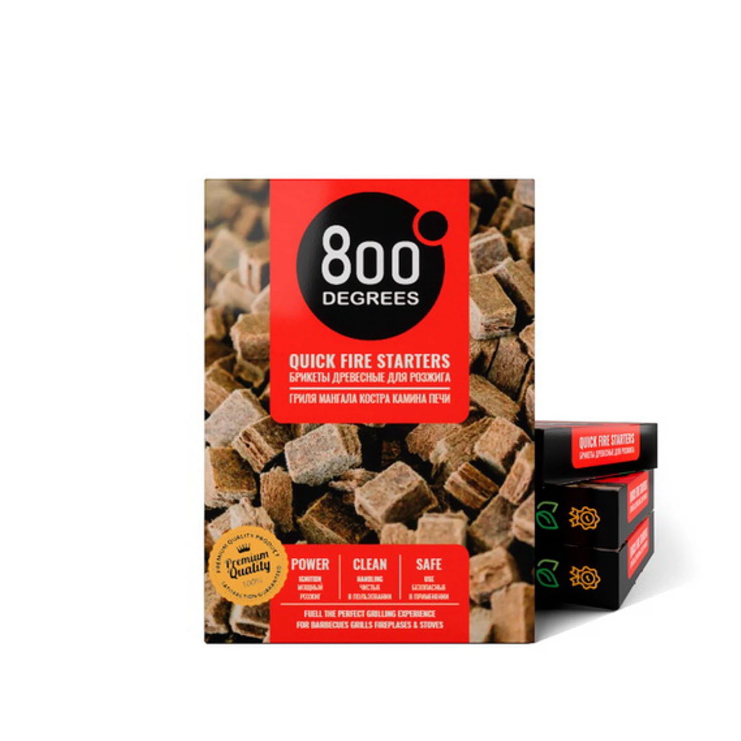 Изображение товара Брикеты для розжига 800 Degrees - легкий и надежный вариант для гриля